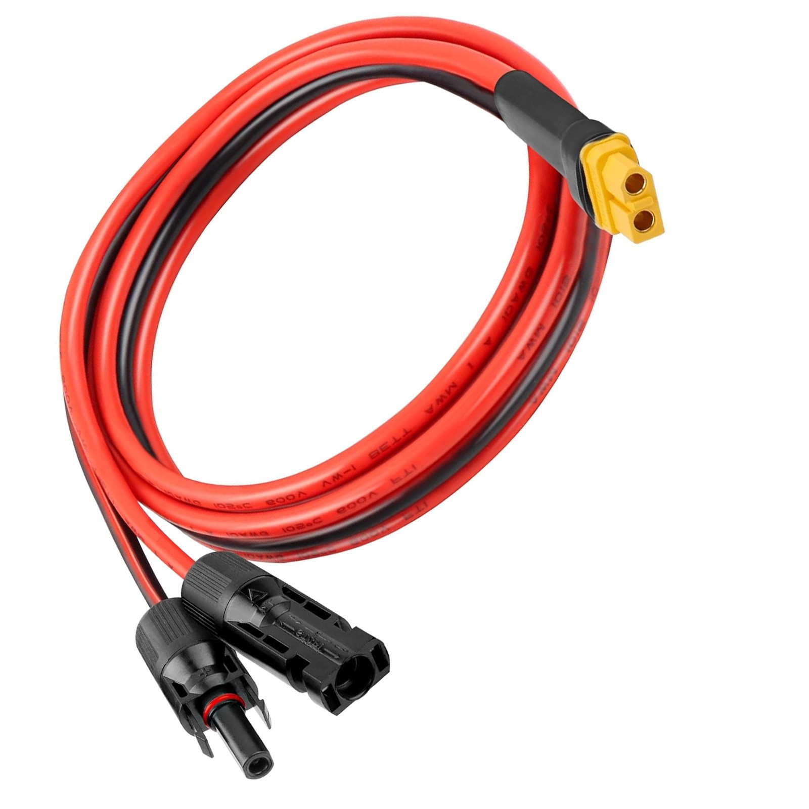 10 AWG XT60 Female Connector Adapter to Solar Battery Extension Cable 3.3FT