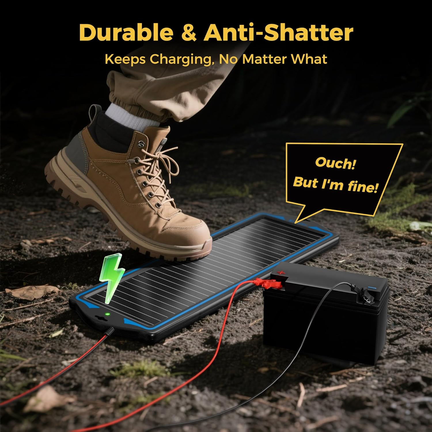 12V Solar Battery Charge: Waterproof Portable Solar Panel Kit – Battery Maintain