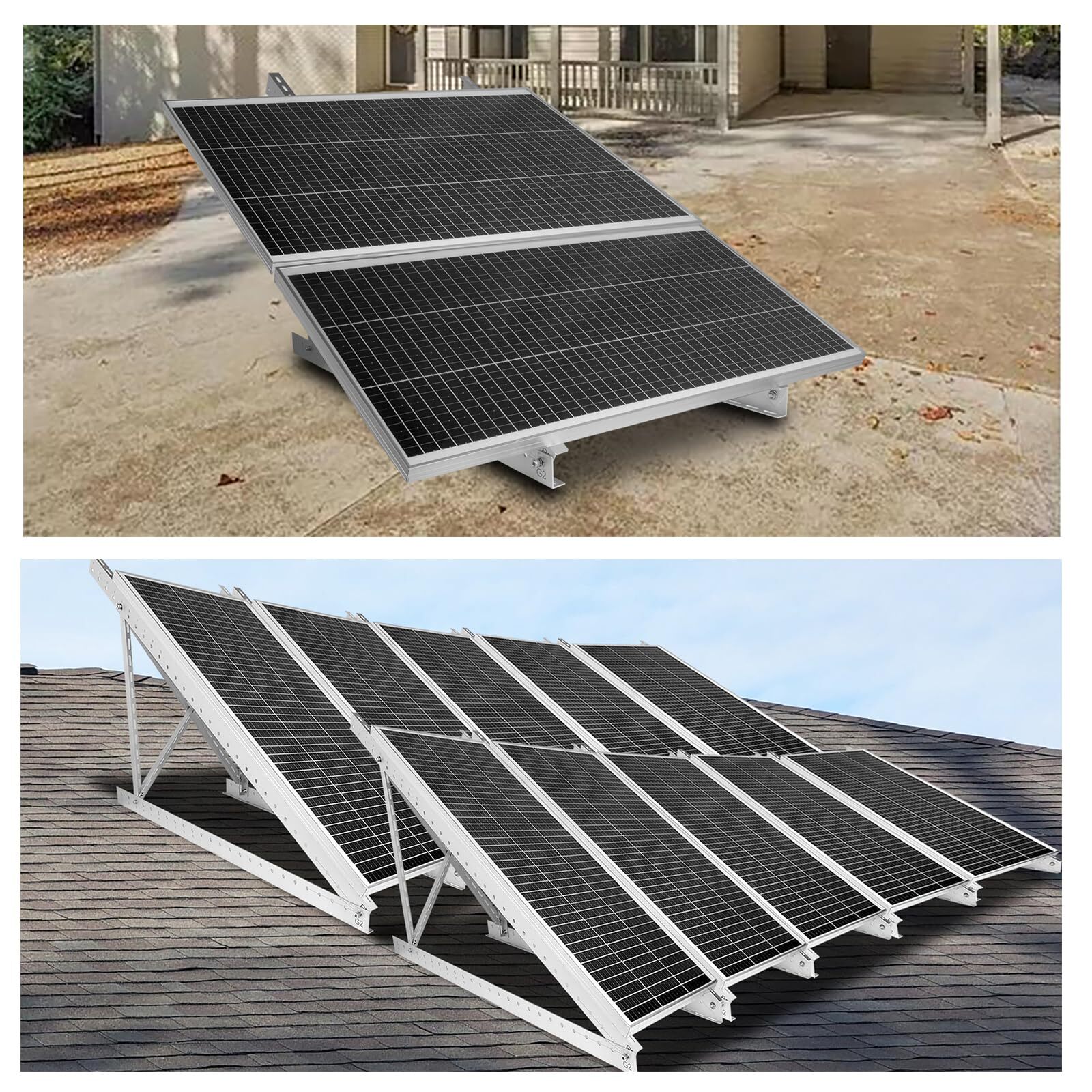 45in Adjustable Solar Panel Mount Brackets for 100-400 Watt Solar Panel,with …