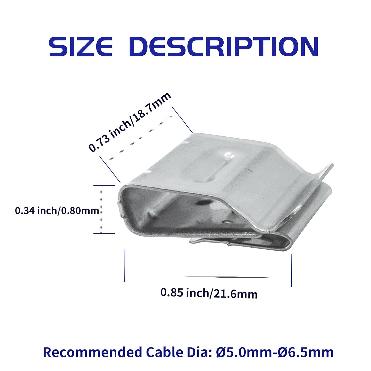 Solar Panel Cable Clips Photovoltaic Cable Clips Trailer Frame Wire Clamp Clips