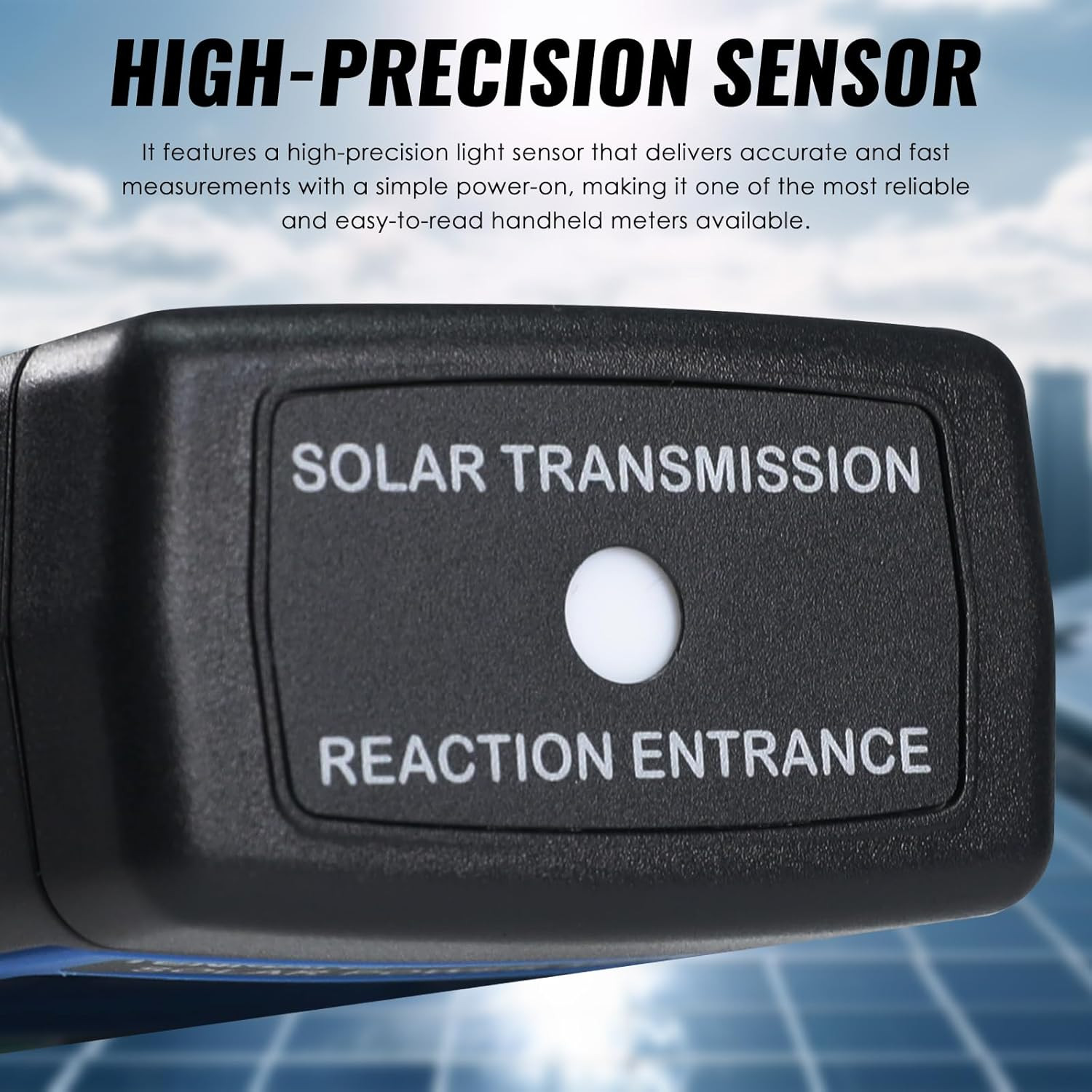 Solar Power Meter, Handheld Solar Irradiance Meter Solar Energy Meter, Digital S