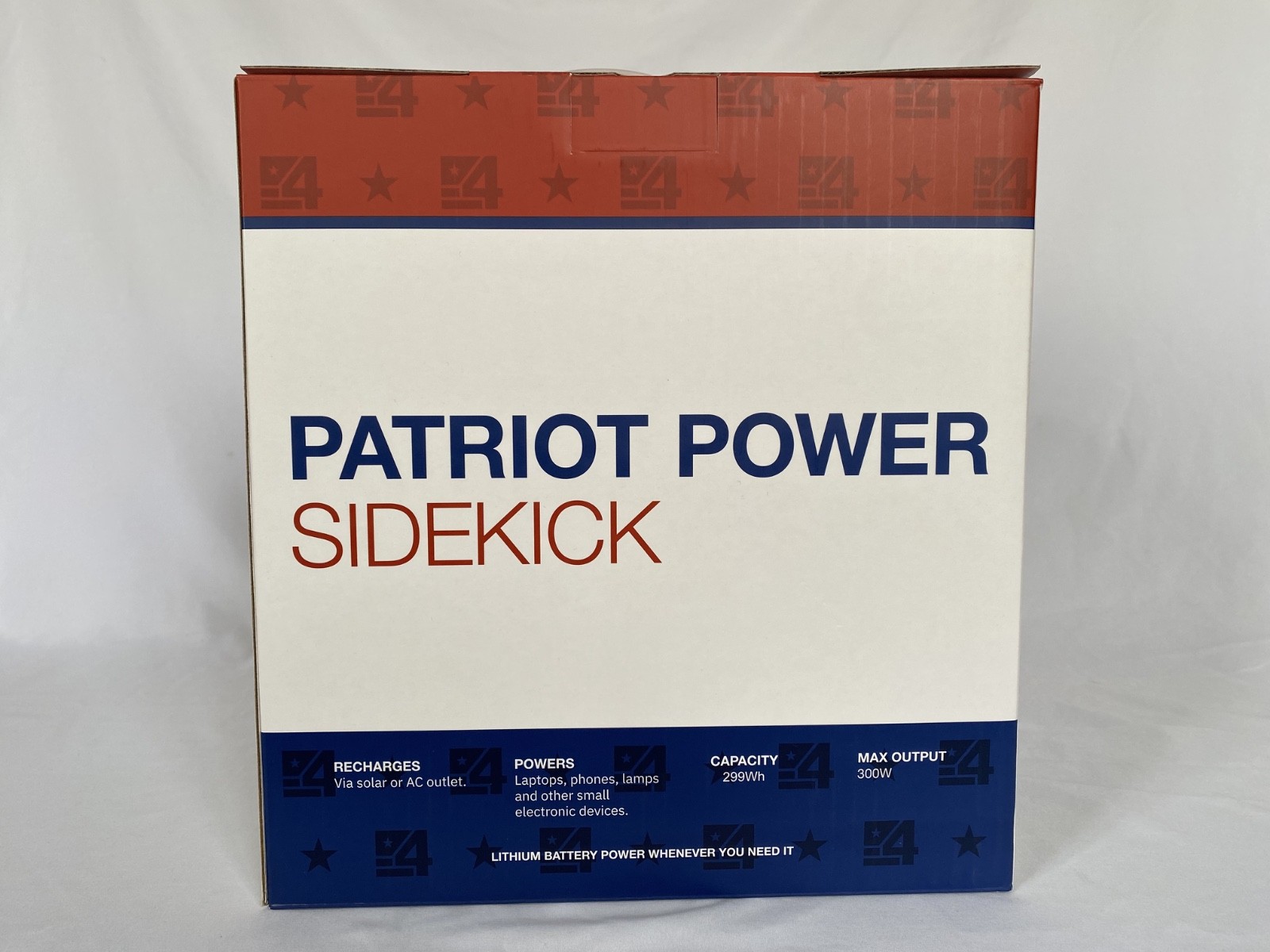 4Patriots Patriot Power Sidekick Portable Power Station 299Wh 300W NEW SEALED