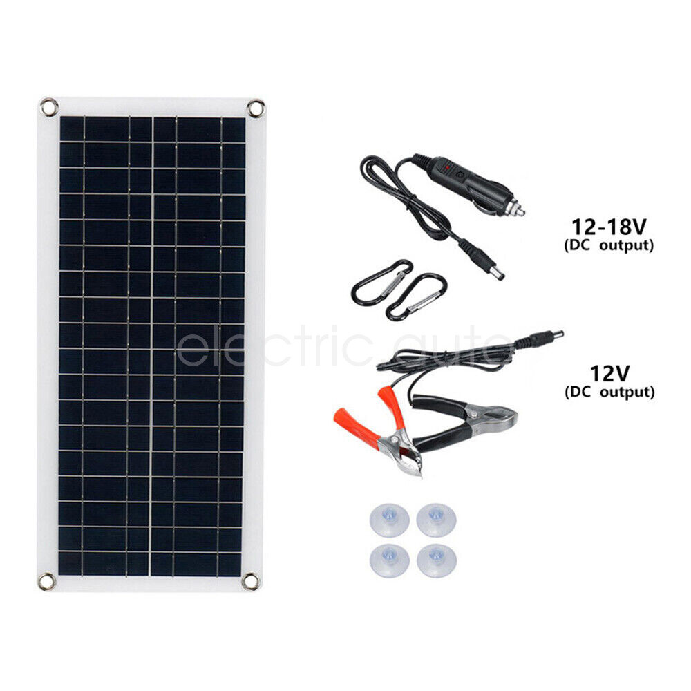 1000 Watts Solar Panel Kit 100A 12V Battery Charger w/ Controller Caravan Boat