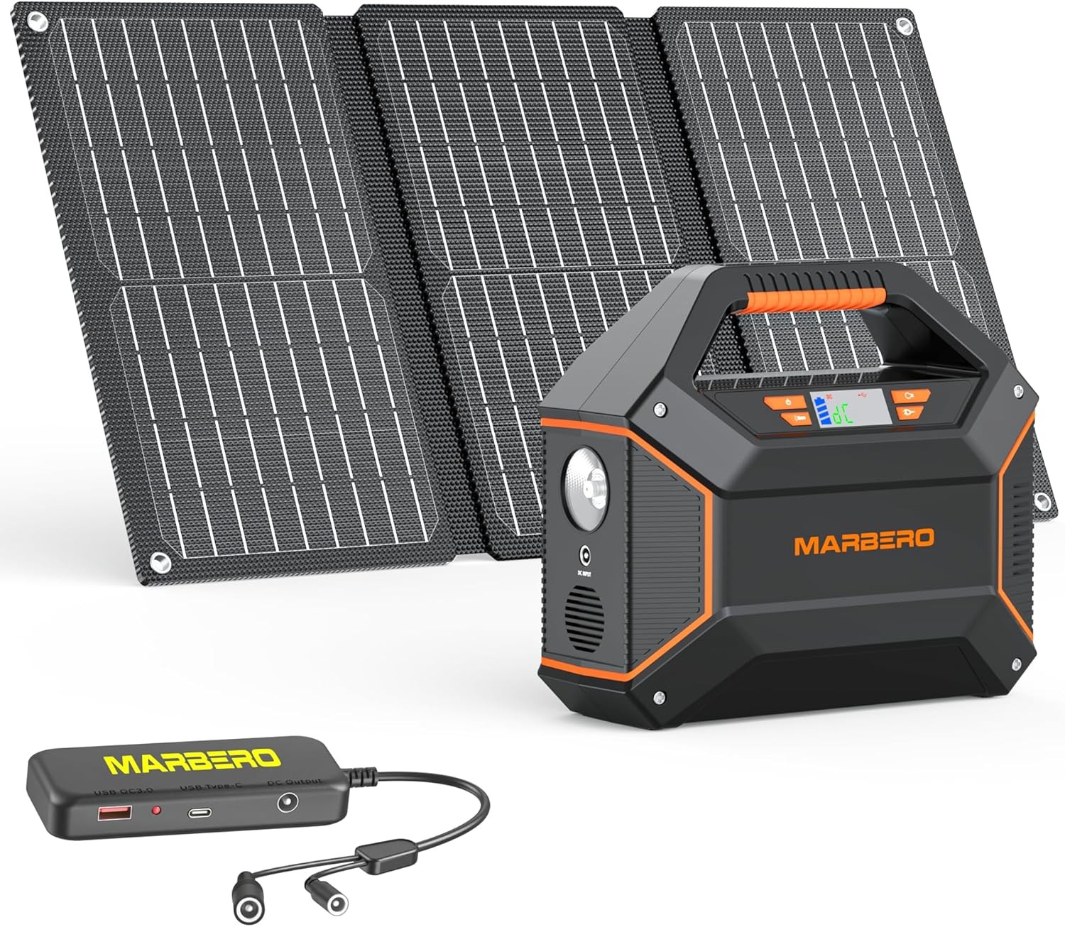 Solar Powered Generator 155Wh 30W Panel Emergency Kit