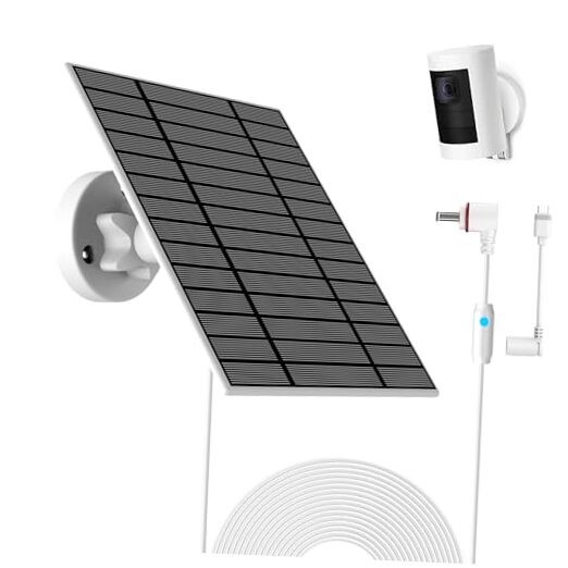 6W Solar Panel Compatible with Ring Spotlight Cam 6W Solar Panel for Ring
