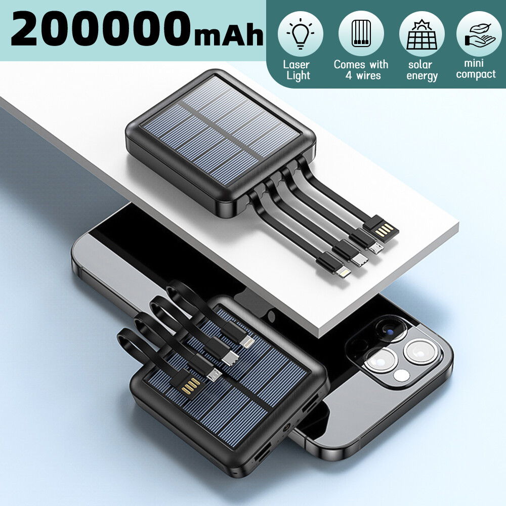 46800mAh Solar Power Bank Folding 6 Solar Panel Portable Charger For Cell Phone