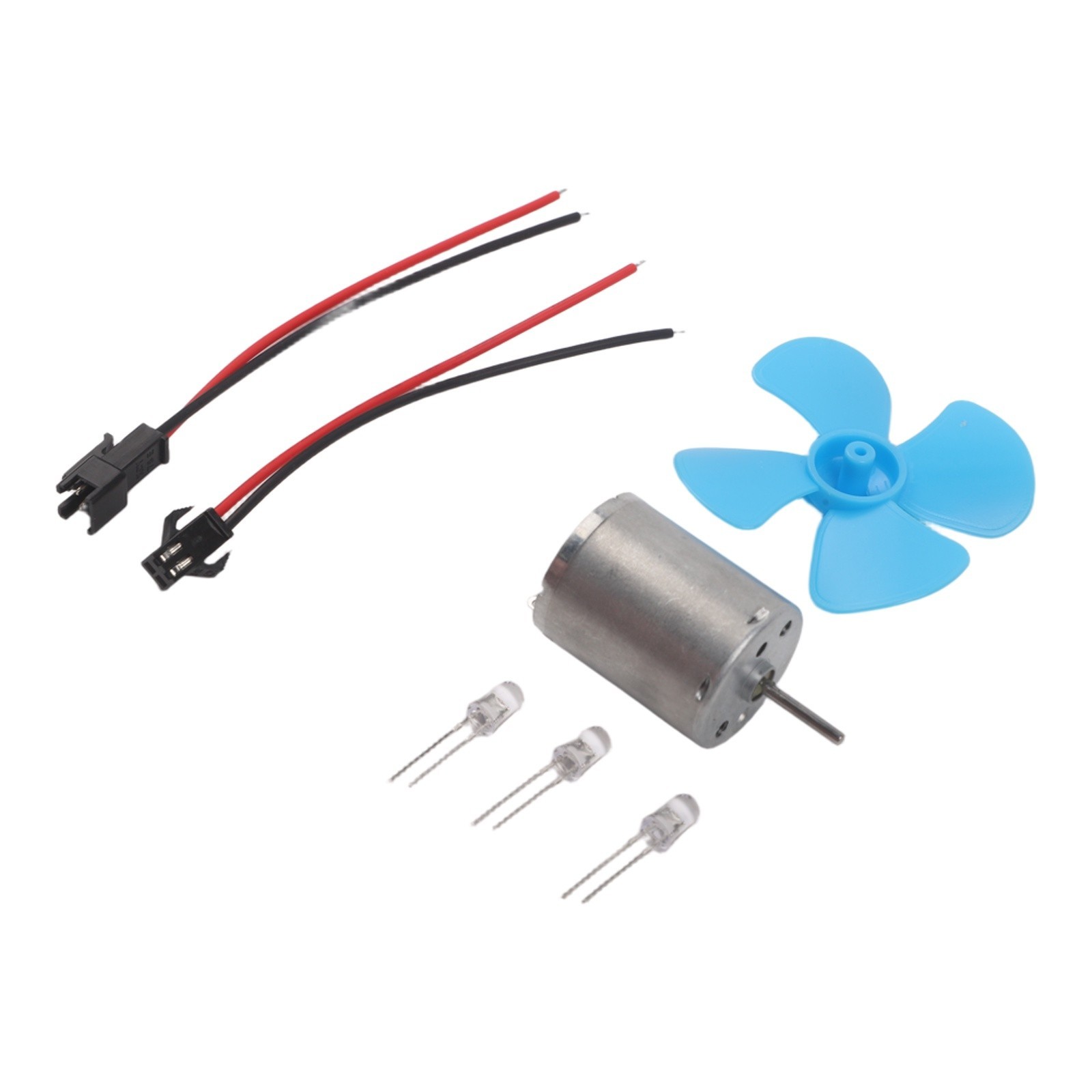 Wind Turbine Generator Kit Dc Motor with Four Leaf Paddle for Science Model