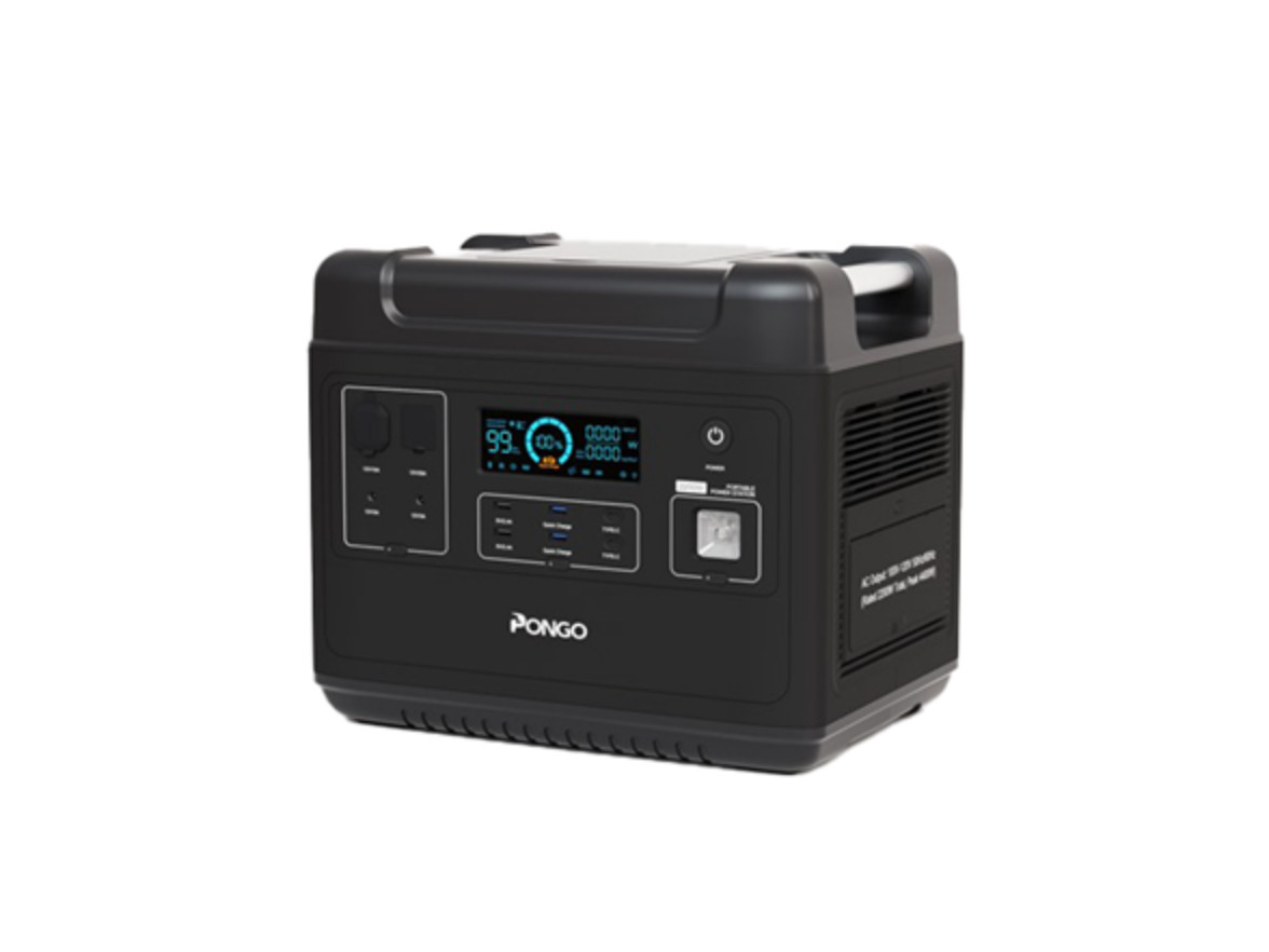 Pongo SN2200 Portable Power Station 2000Wh LiFePO4 2200W AC Solar Generator Gray