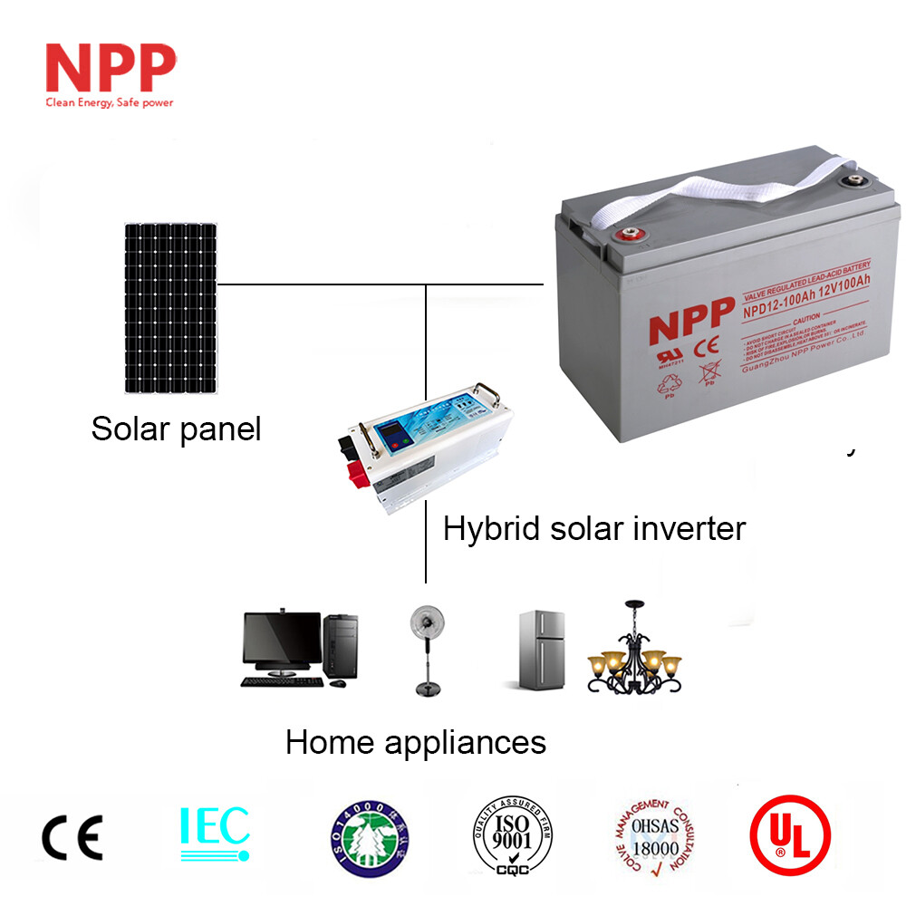 NPD12-100Ah(2Pcs) 12V 100Ah Deep Cycle Rechargeabe Battery For RV,Marine,Trailer