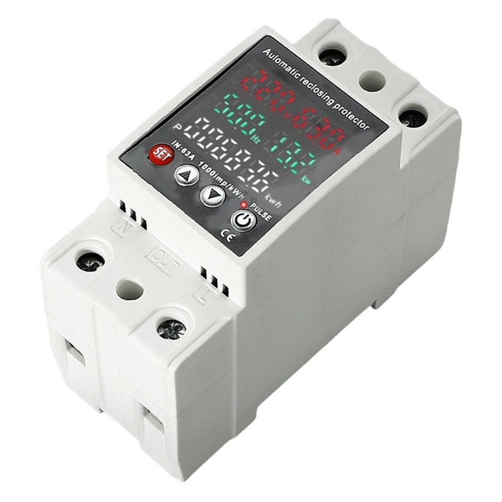 PA66 Overvoltage Protector AC 80-300V 63A for Shutter and Heating Systems