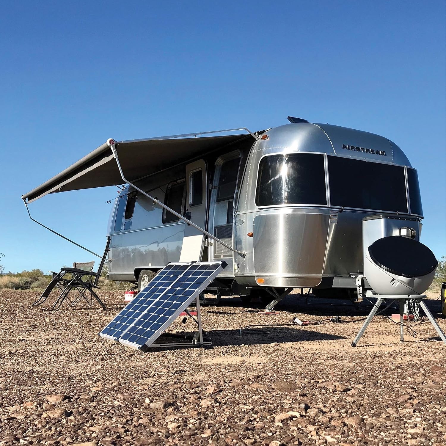 Efficient 130W Solar Panel Kit with Adjustable Legs for Sunlight Optimization