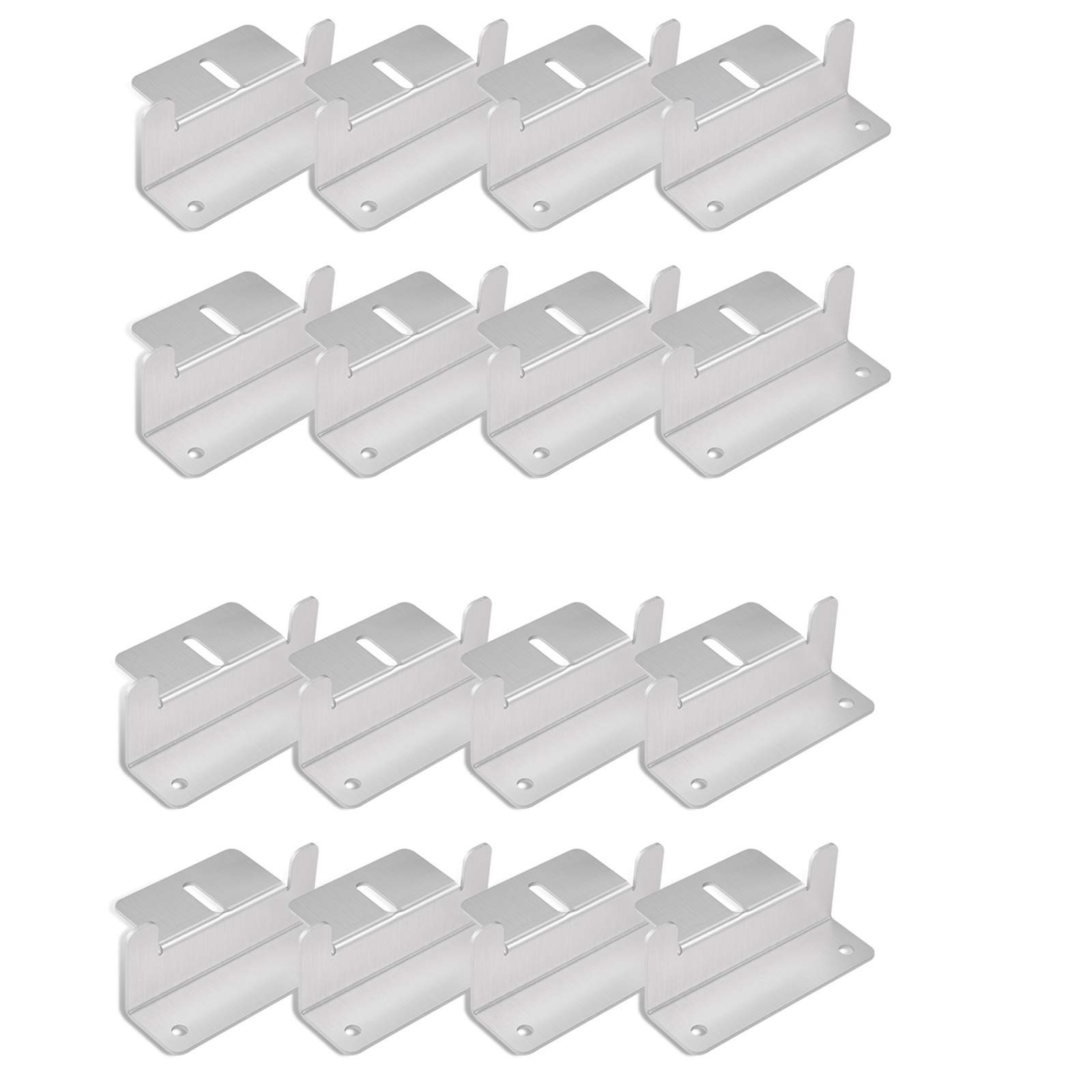 Solar Panel Z Brackets 4 Sets 16 Packs Aluminum RV Roof Boat OffGrid Mount