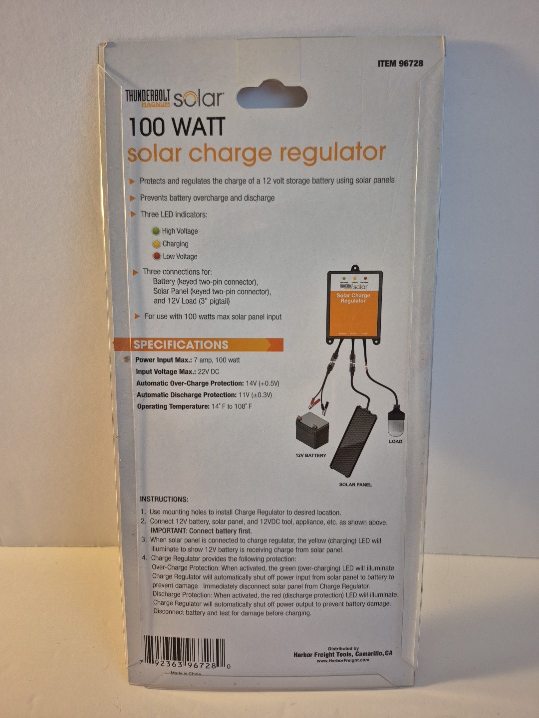 Thunderbolt Magnum 100 watt Solar Charge Regulator NEW