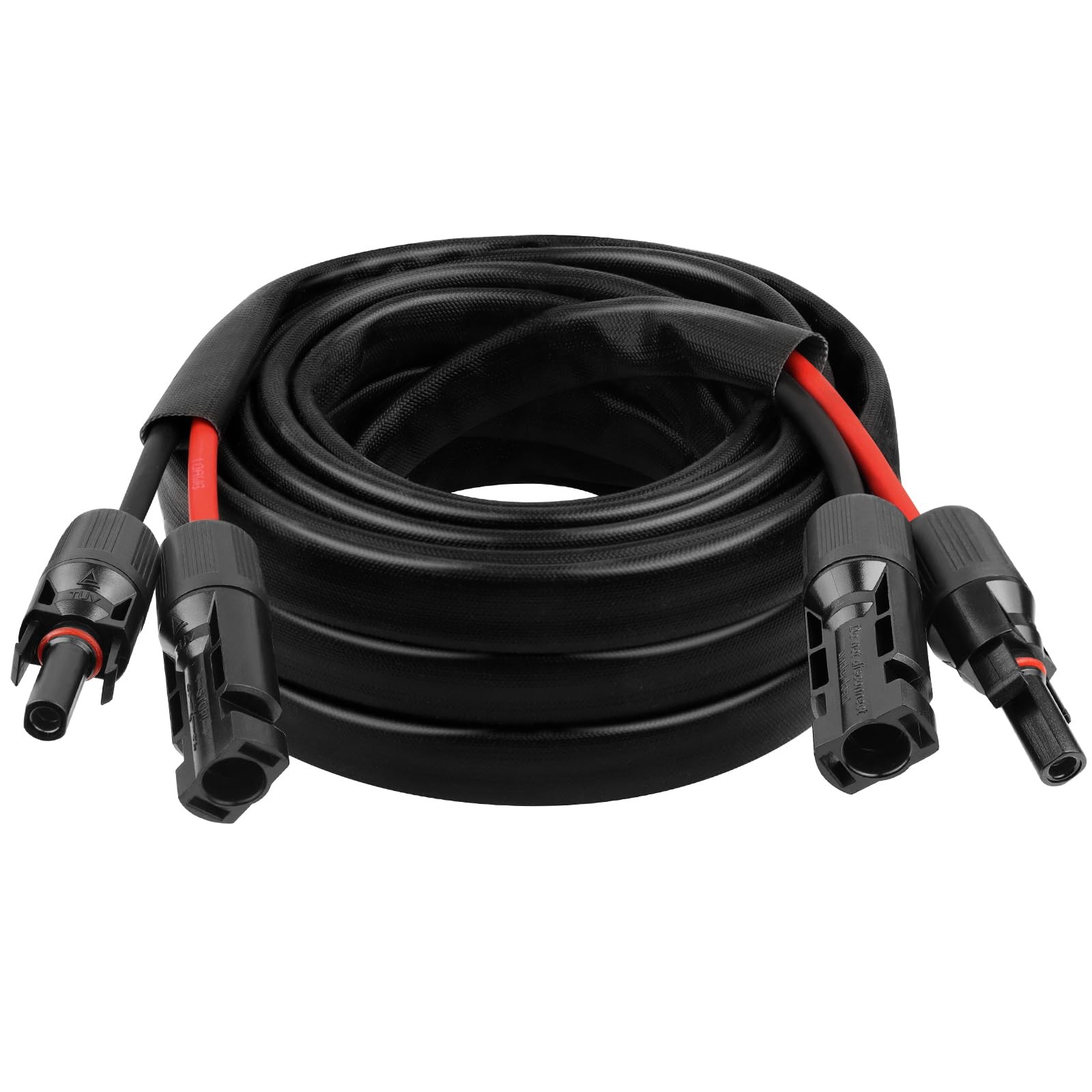 10AWG Solar Cable – 20FT Solar Panel Extension Cord 10 Gauge PV Wire with Fla…