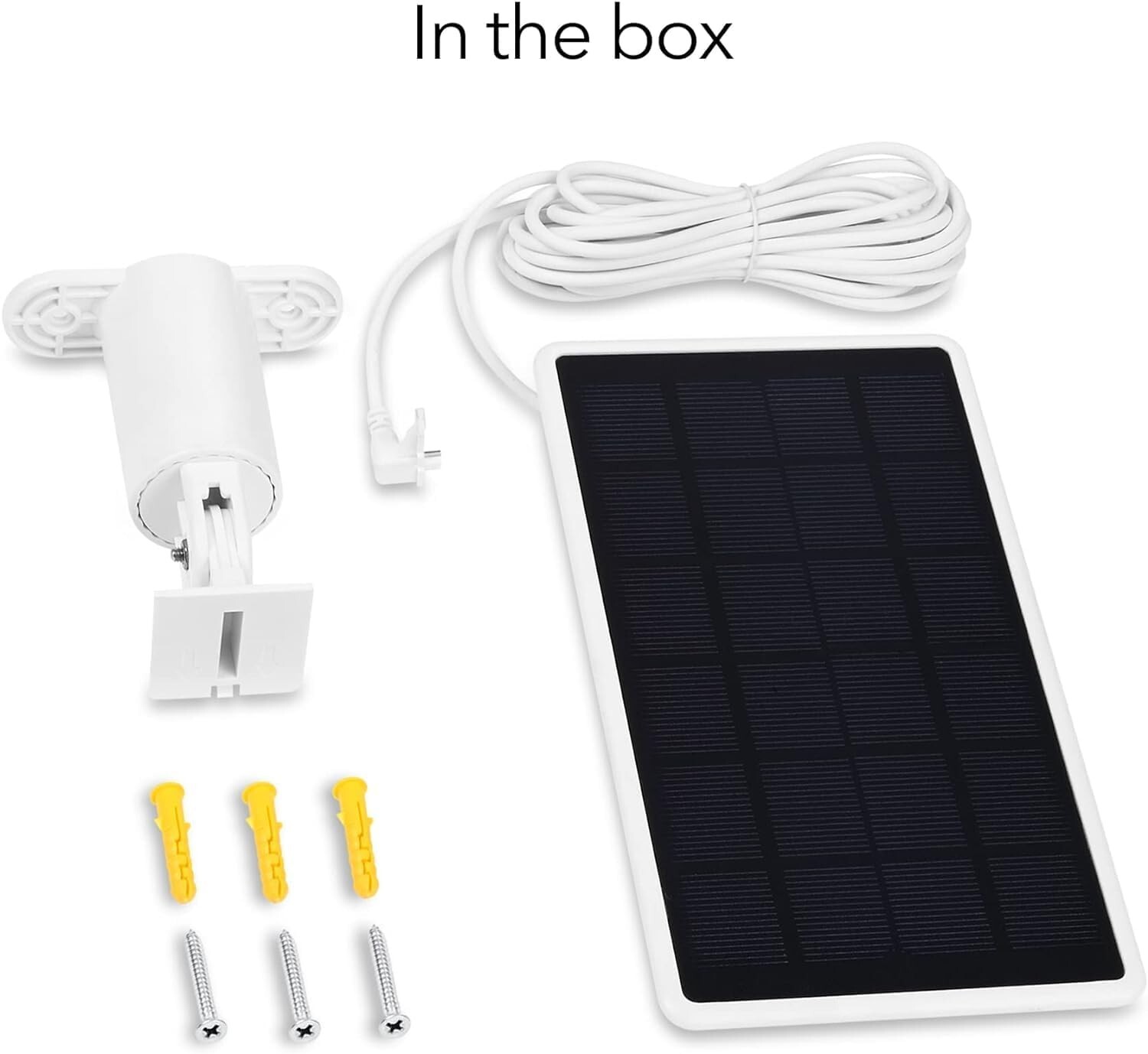 Wasserstein Solar Panel Compatible with Wyze Cam Outdoor/Battery Cam Pro- 2 Pack