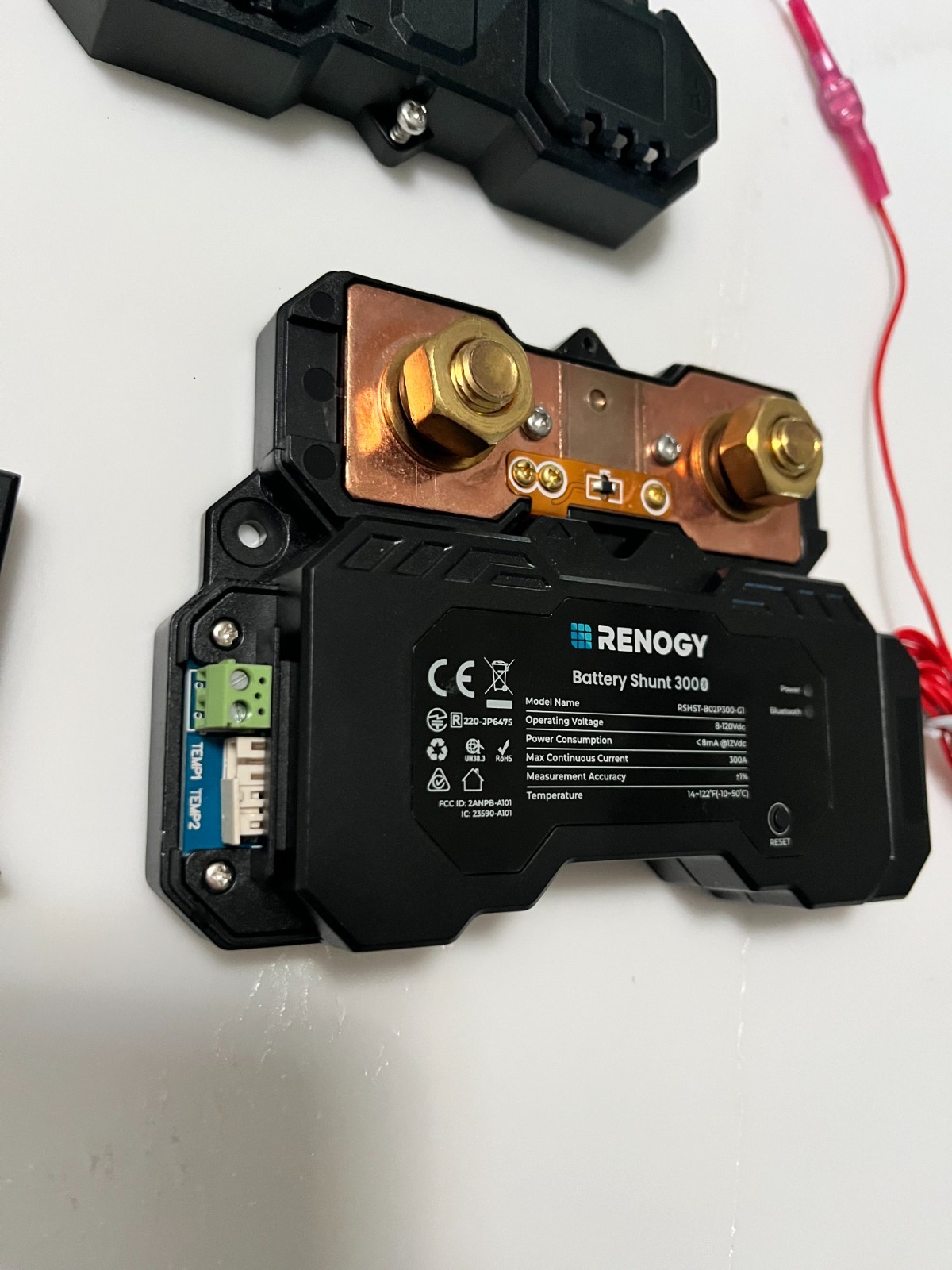 Renogy 300A Battery Shunt, Battery Tester, Bluetooth Battery Monitor