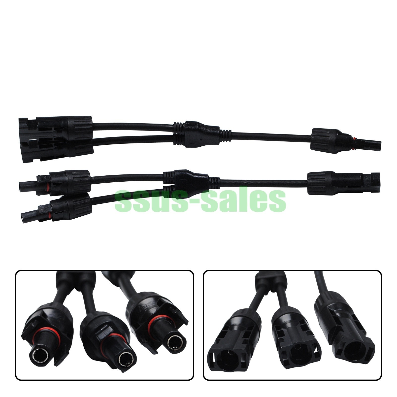 Solar MC-4 Photovoltaic Connector Y-Type Splitter Adapter with Waterproof NEW