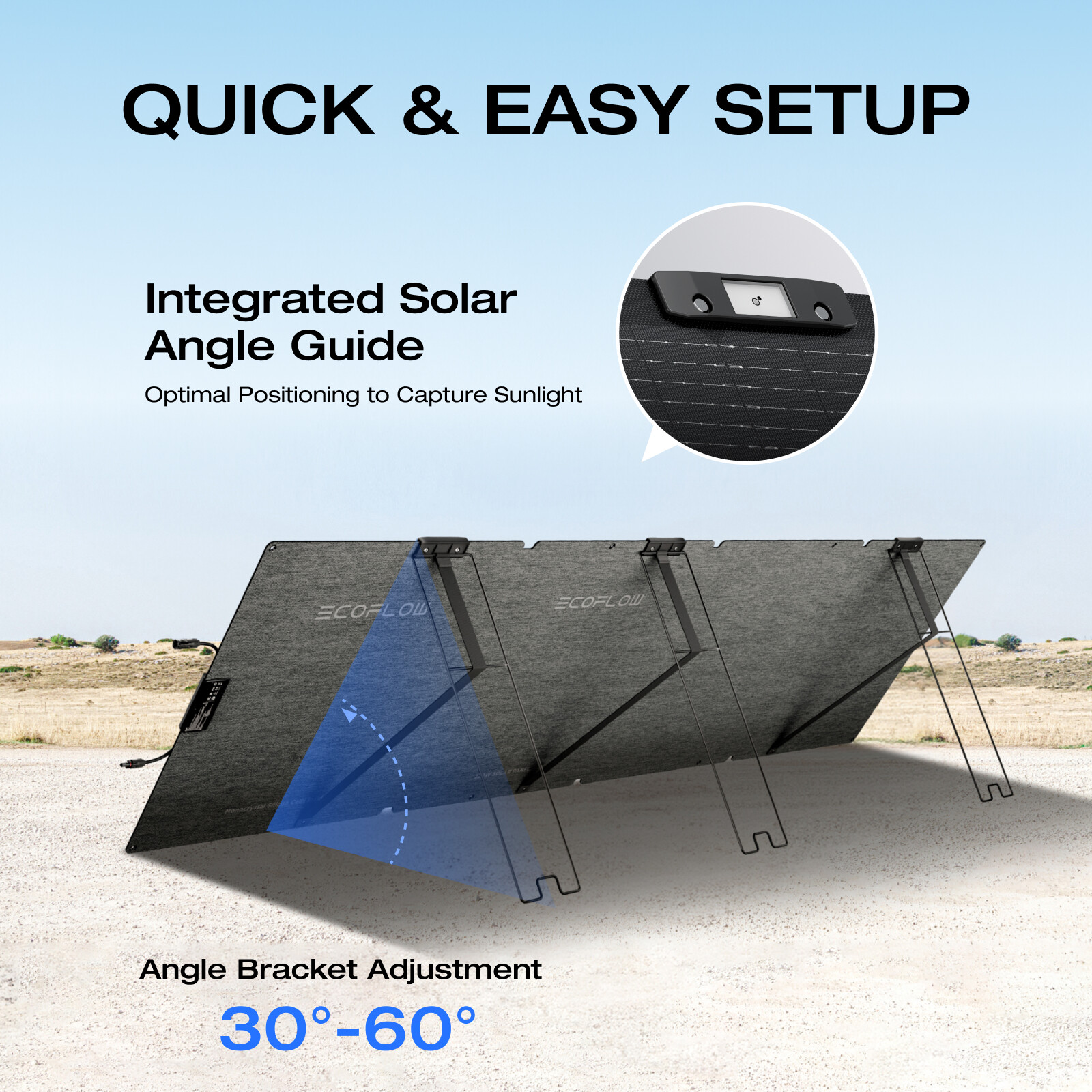 EcoFlow 220W NextGen Solar Panel Kit Waterproof IP68 for Outdoor Camping RV