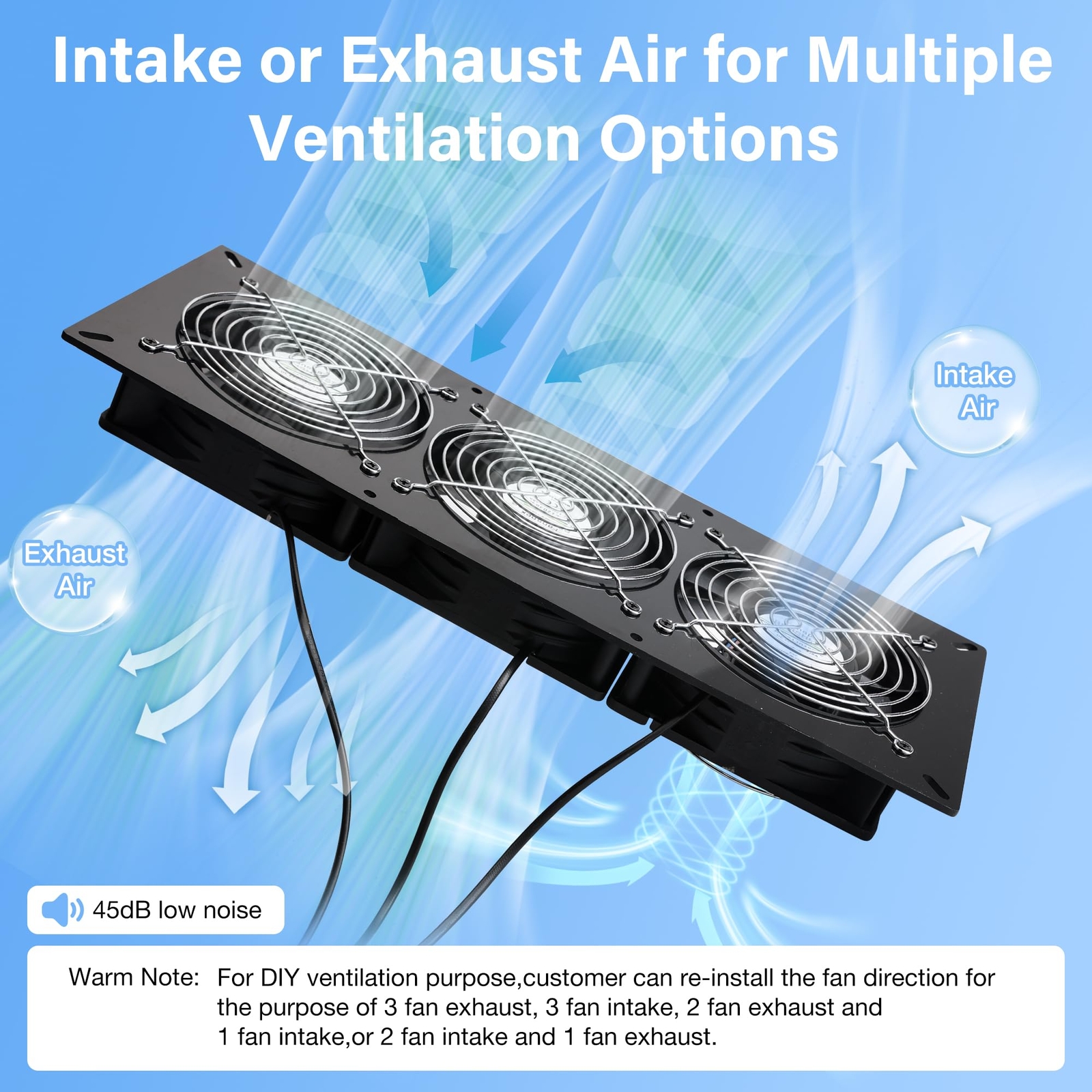 Solar 3 Fan Kit 25W Solar Panel Powered Exhaust Fan for Outdoor Chicken Coop …