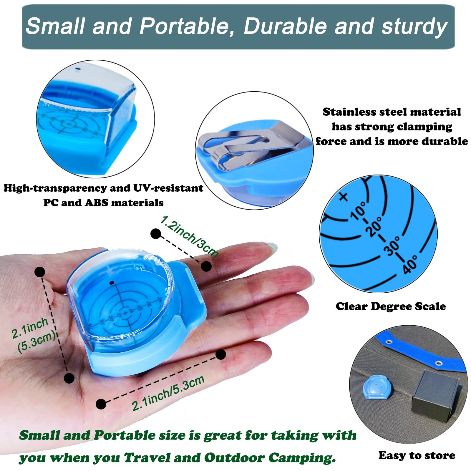 KarlKers Solar Angle Guide Solar Panel Accessories for Portable Solar Panel F…