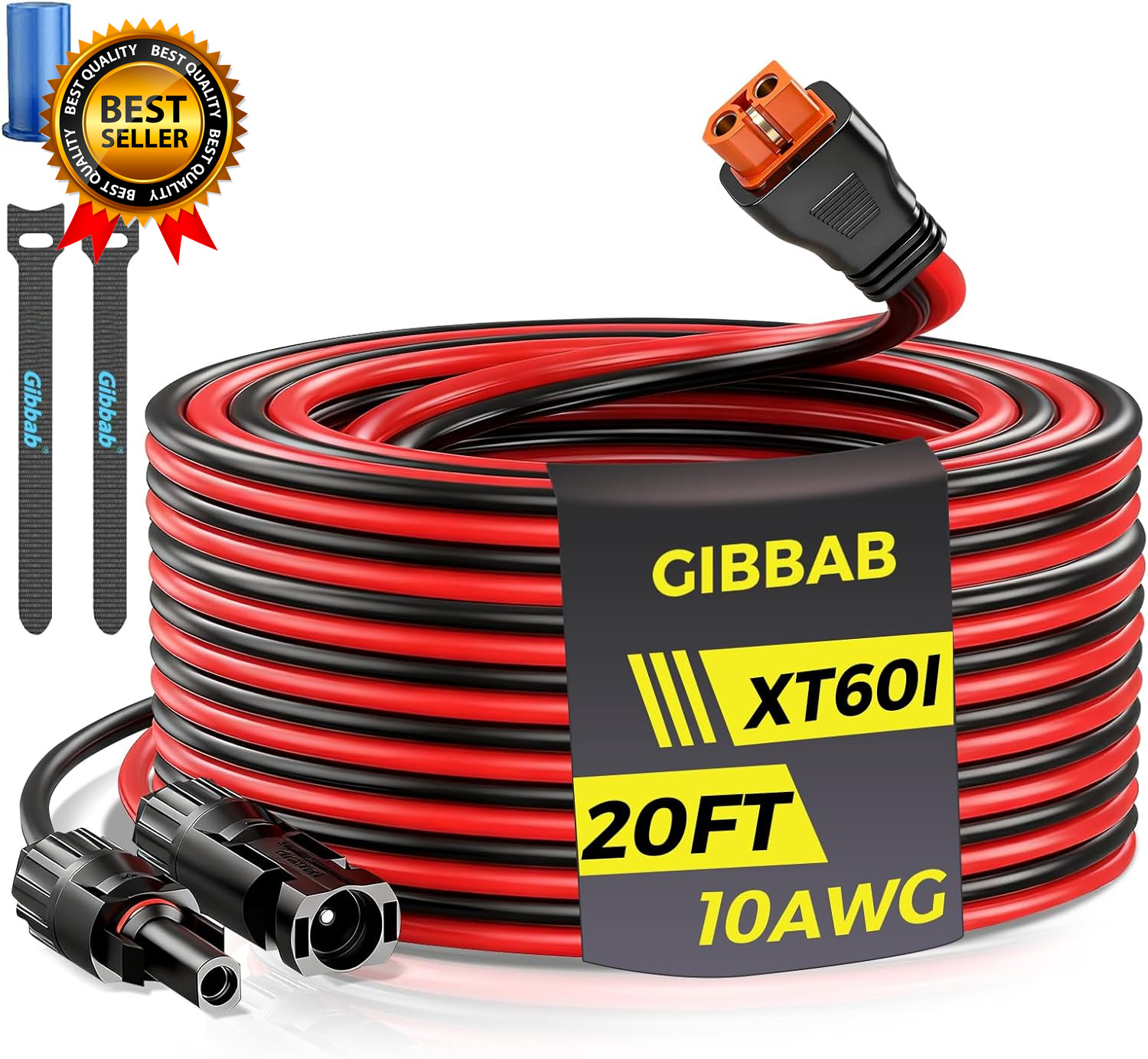 20FT 10AWG Solar to Xt60I 3 6 10 16 20 25FT Solar Panel Connector