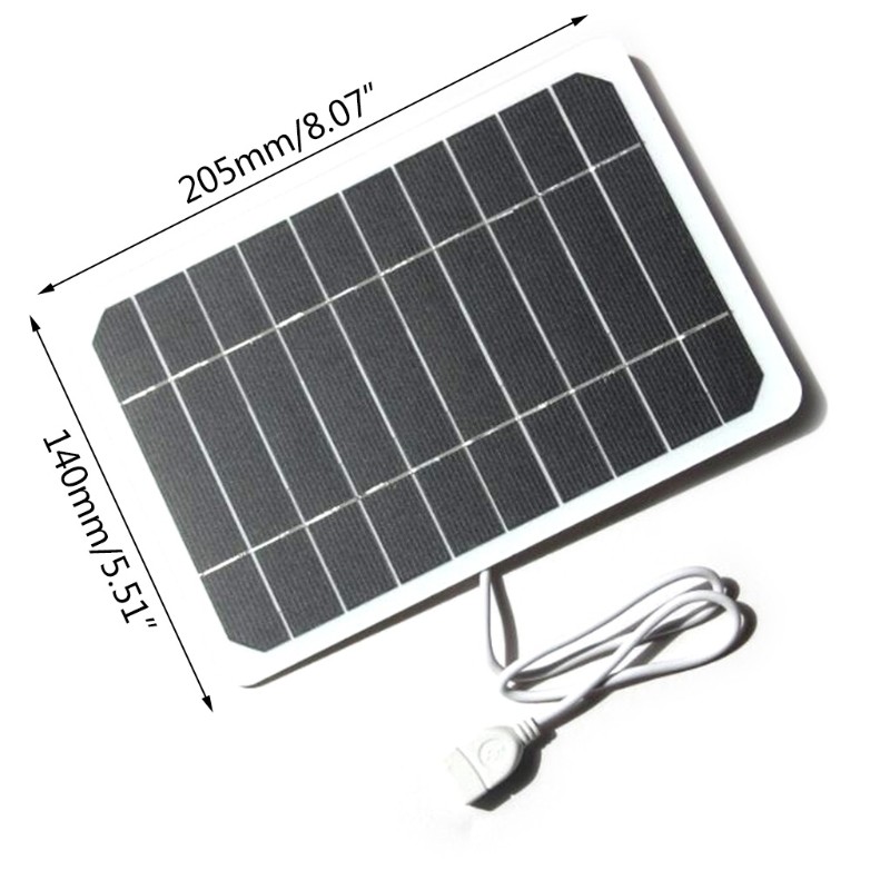 Outdoor Phone Battery 5V Flexible Solar Panel Battery with USB Port