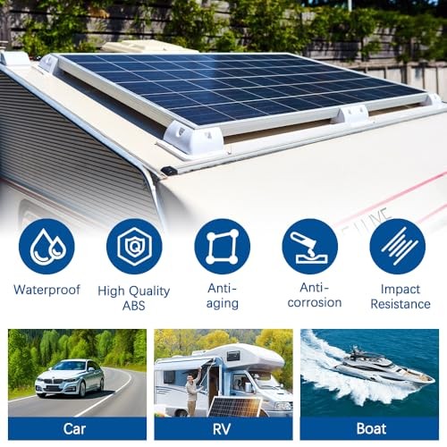 4pcs Solar Panel Mounting Brackets Kit, Dill 4 pcs corner mounting brackets