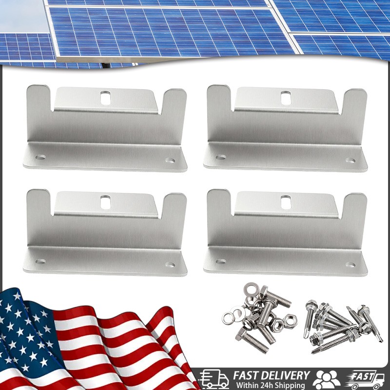 Solar Panel Z Bracket Solar Panel Mounting Mounts RV Boat Roof Wall set of 4/8