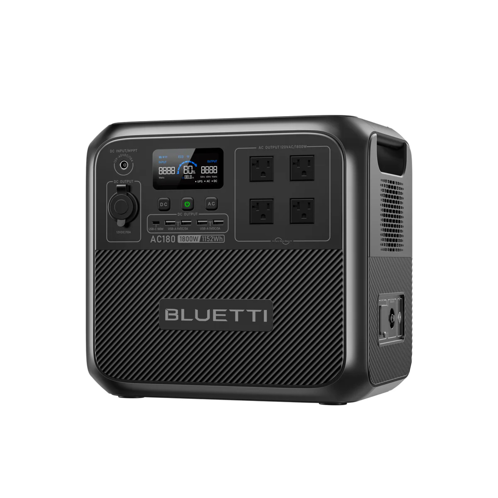 BLUETTI AC180 Solar Ready Power Station 1152Wh + QTY 2 OF 200W Solar Panels