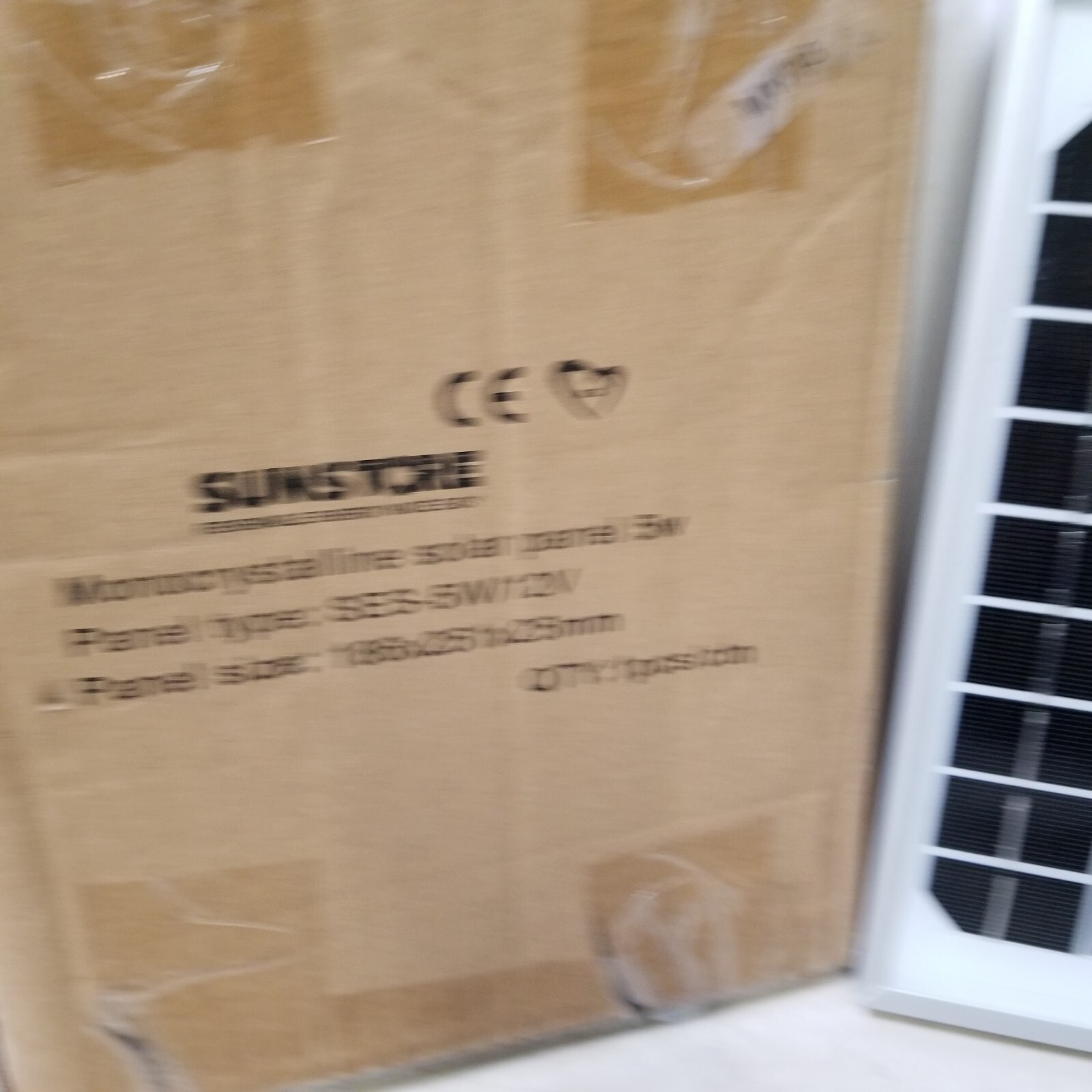 Sun Store Monocrystalline Solar Panel 54 SES-5W/12V M005-12V