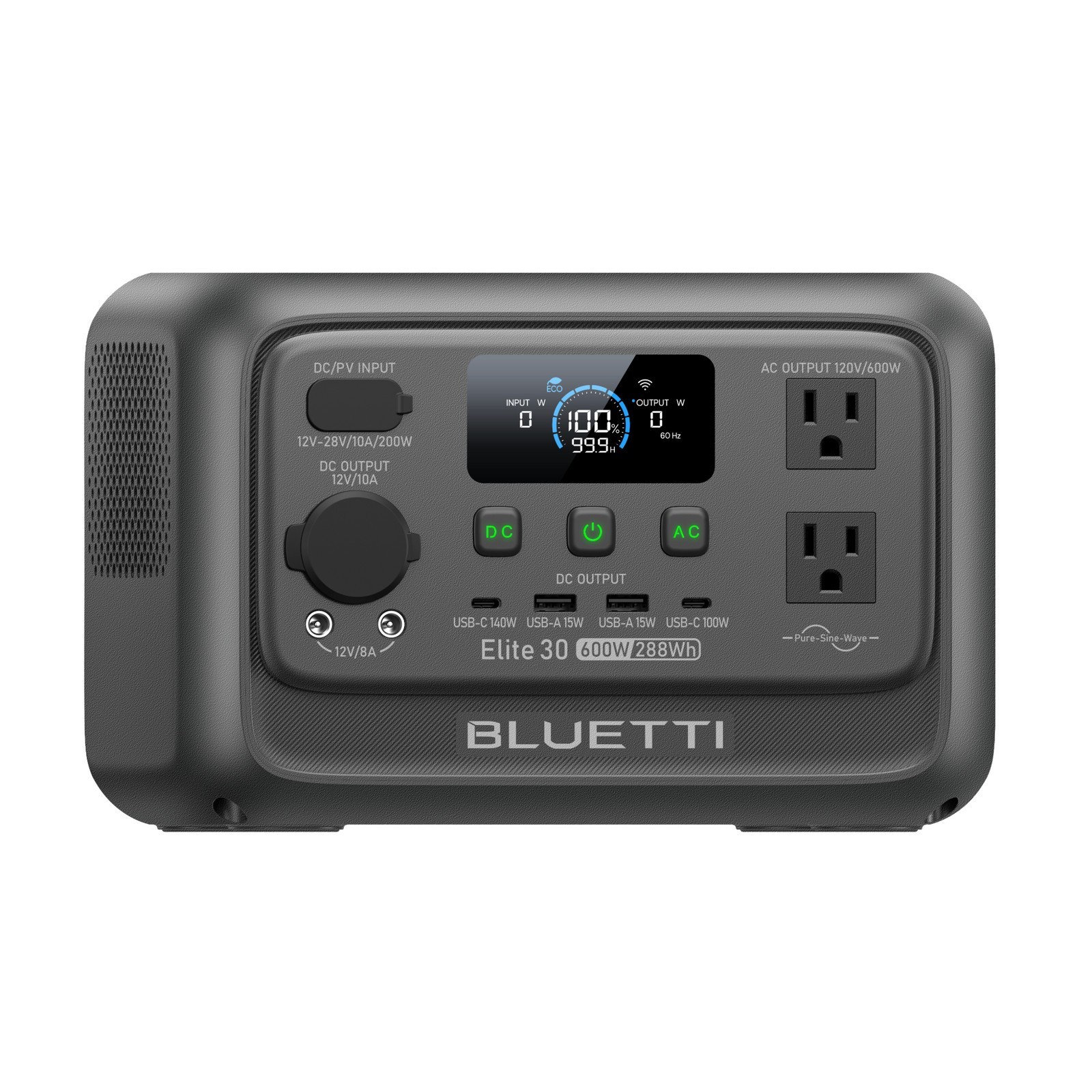 BLUETTI Elite 30 V2+60W Solar Panel 288Wh Portable Power Station LFP for Trip