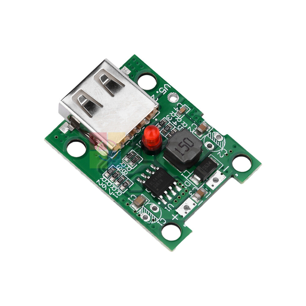 Black Shell 5V 2A Solar Panel Power Bank USB Charge Controller Voltage Regulator