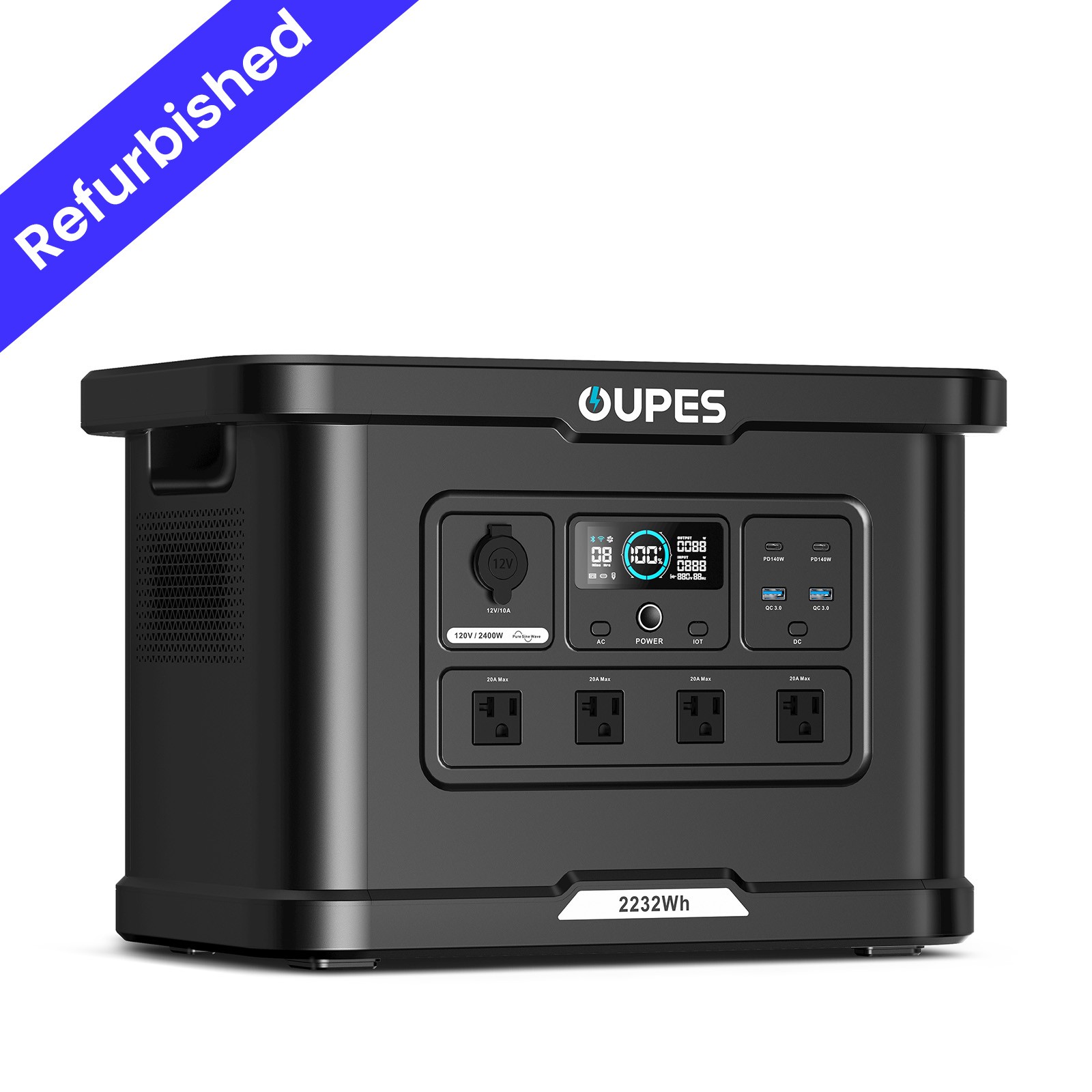 OUPES 2232Wh 2400W Exodus 2400 Lite Portable Power Station Solar Generator RV