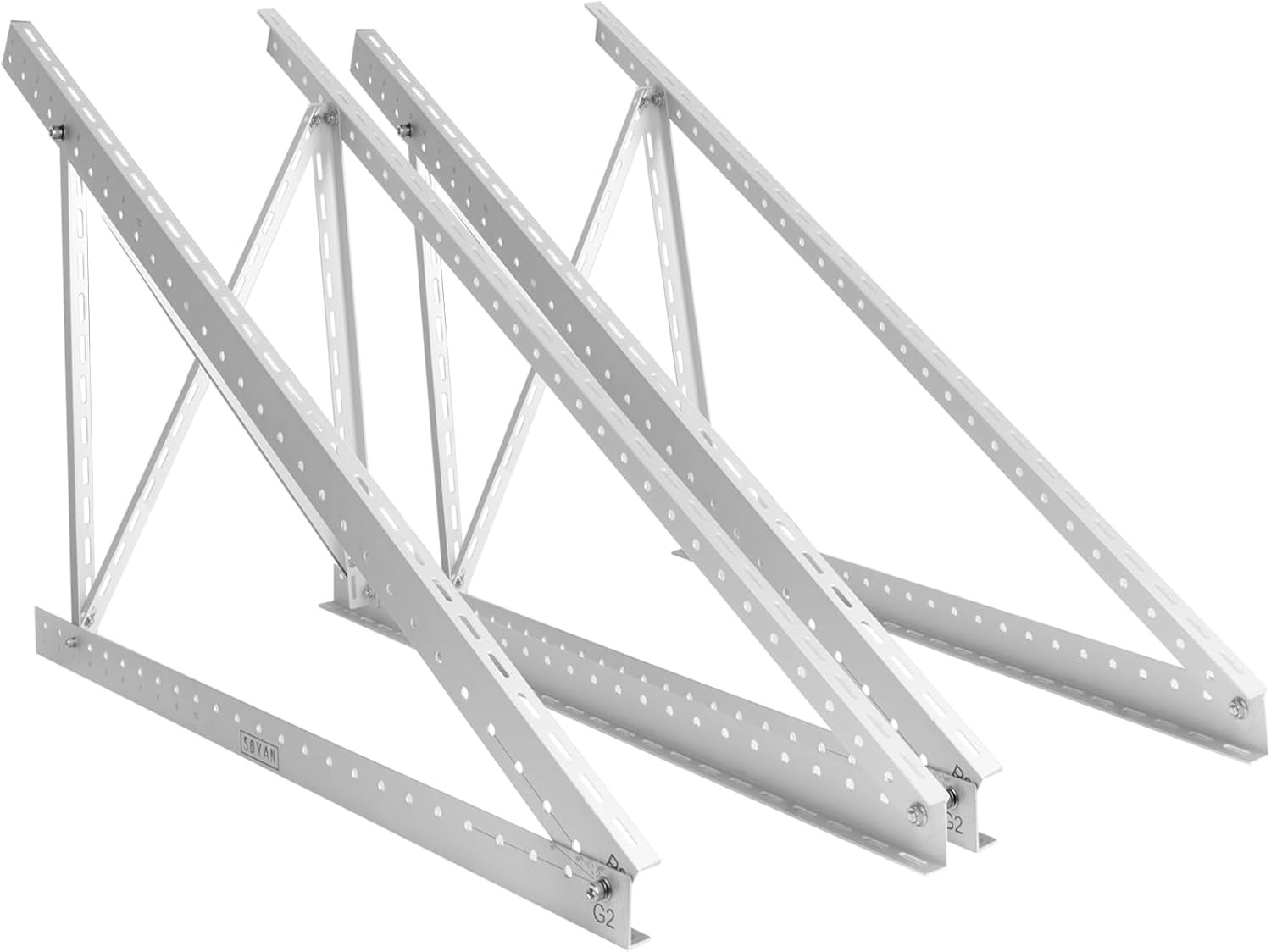 2 Sets 45″ Solar Panel Mount Brackets for 100-400 Watts Solar Panel with Enhance