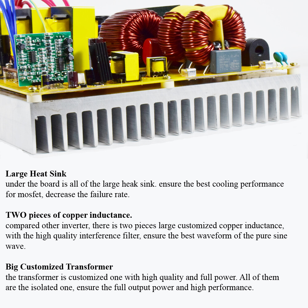 Pure Sine Wave Inverter 24V to 120V 240V 6000W MPPT Solar Charge Controller 60A