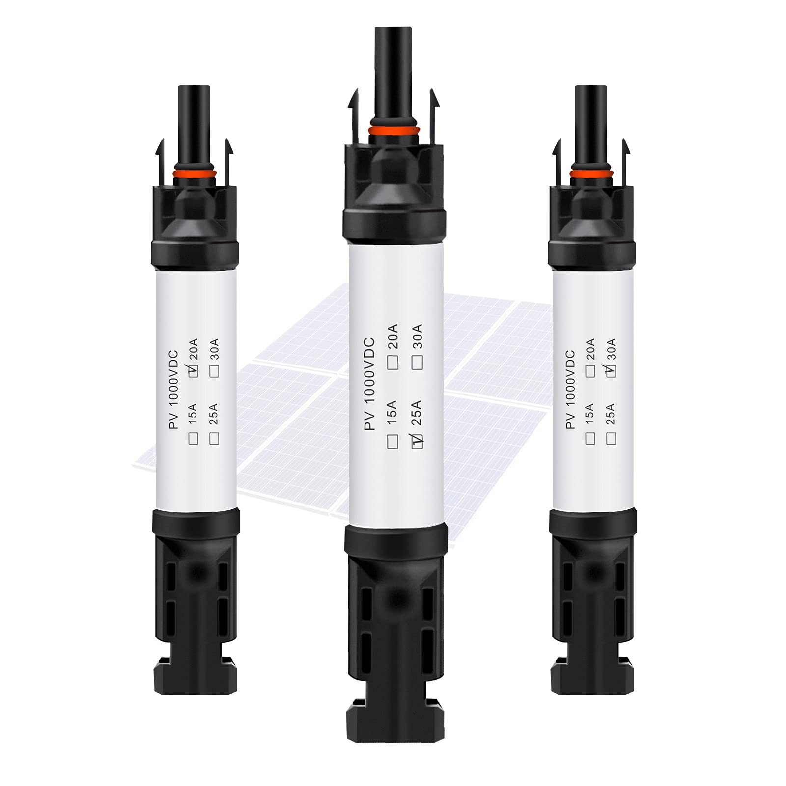 20A Solar Fuse Holder Connector IP68 Waterproof 1000V in-line Fuse Holder 20A Ma