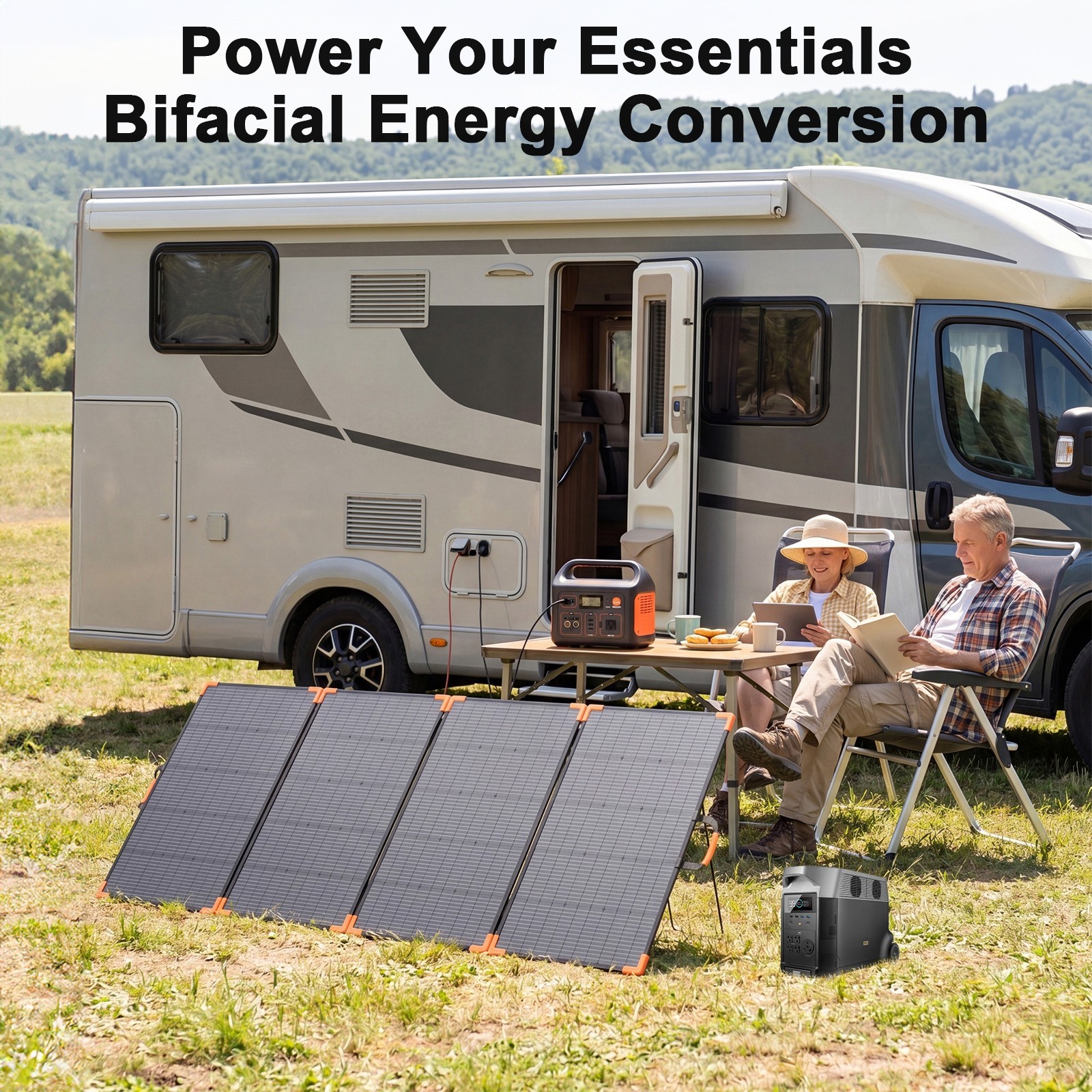 MHPOWOS Bifacial Solar Panel for Anker SOLIX C2000 Gen 2 Portable Power Station