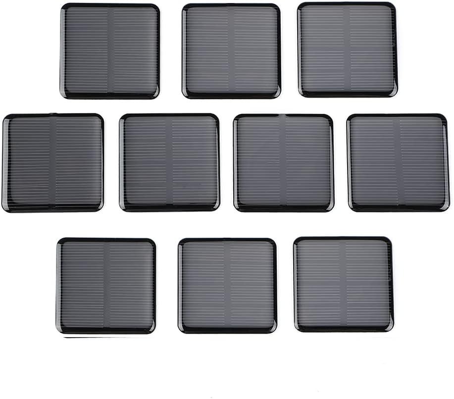 10pcs Mini Monocrystalline Solar Cells Solar System Kit 50mm X 50mm/1.96″ X 1…