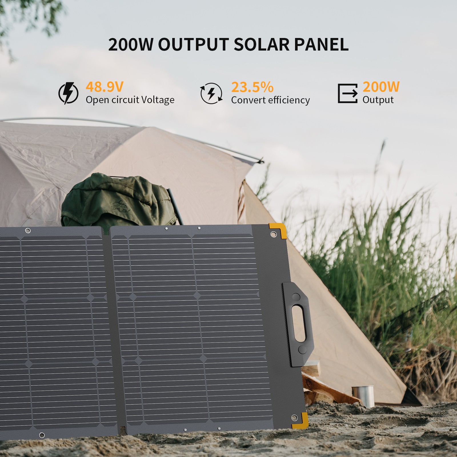 PECRON E600LFP 614Wh/1200W Portable Power Station with 200W Solar Panel off-Grid