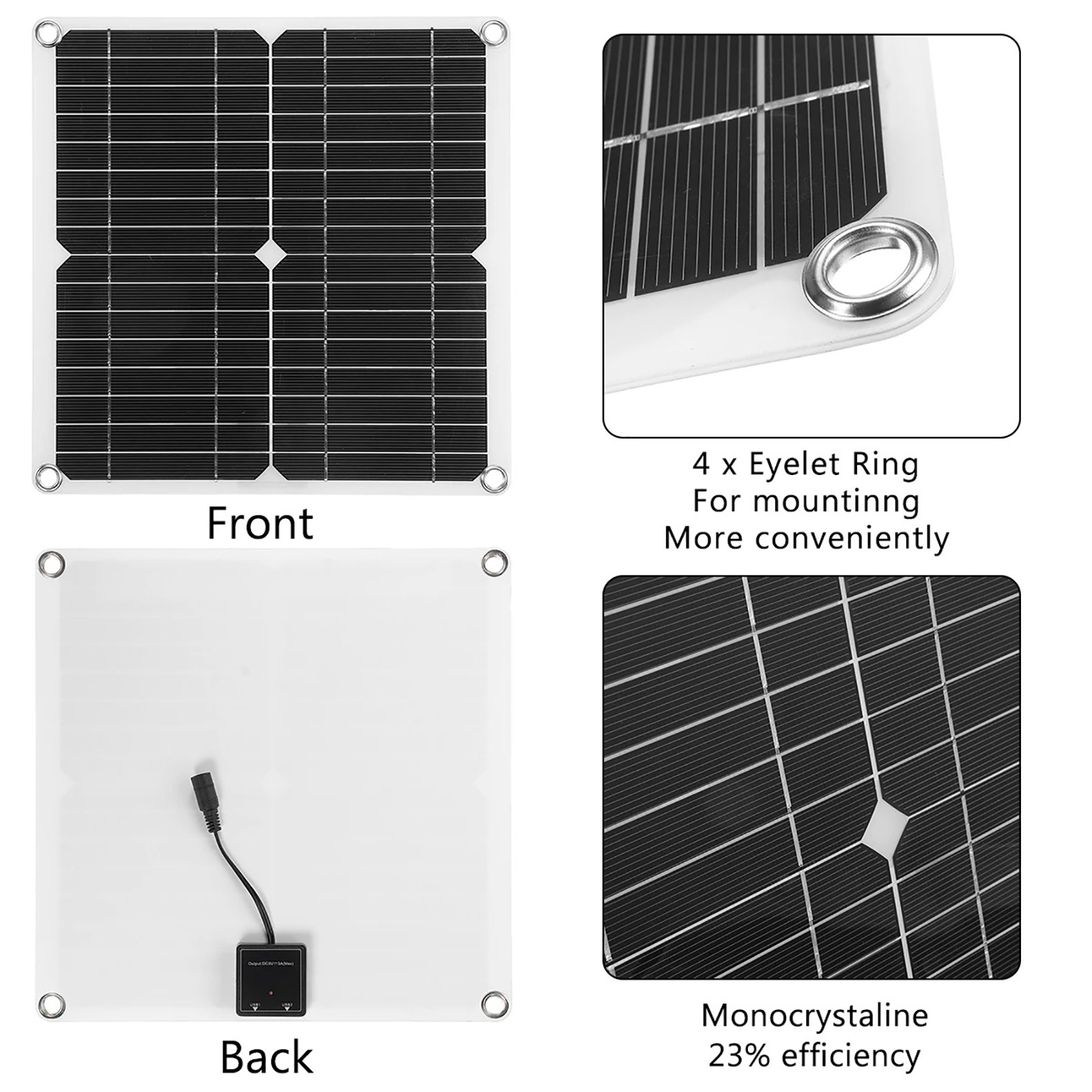 300W Solar Panel Kit 100A 18V Battery Charger + Controller Caravan Boat Camping