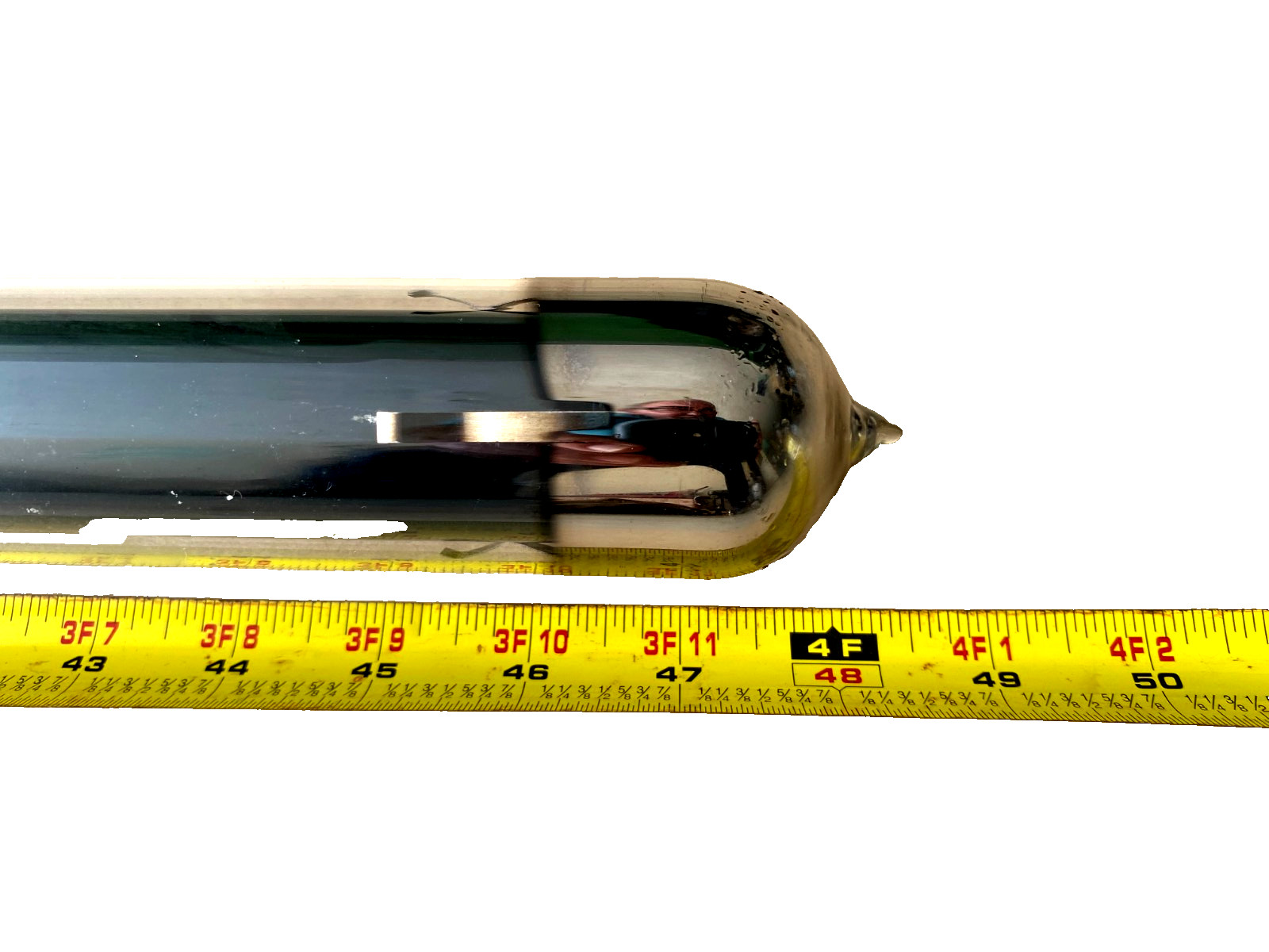 Evacuated Solar Tube (lot of 6) – 1 13/16″ OD x 48.5″ long – Free local pick up.