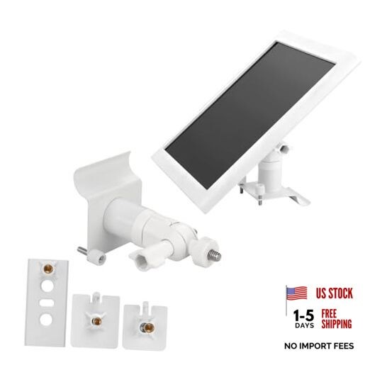 Vinyl Siding Hooks for Stick Up Cam/Pro Solar Panel, Spotlight Cam 1 Pack White