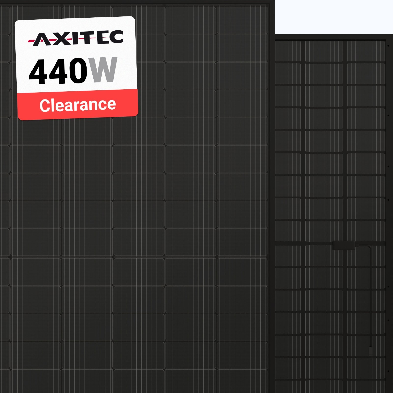 Axitec 440W Solar Panel 108 Cell All-Black Bifacial AC-440TGB/108BB