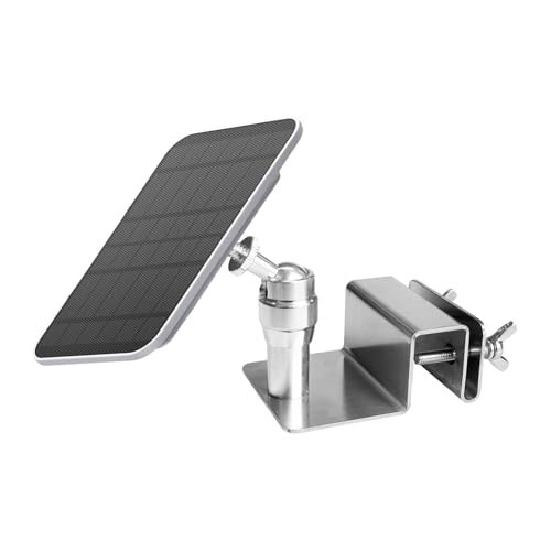 Adjustable Stainless Steel Gutter Mount for Solar Panels, No Drill, Compatible w