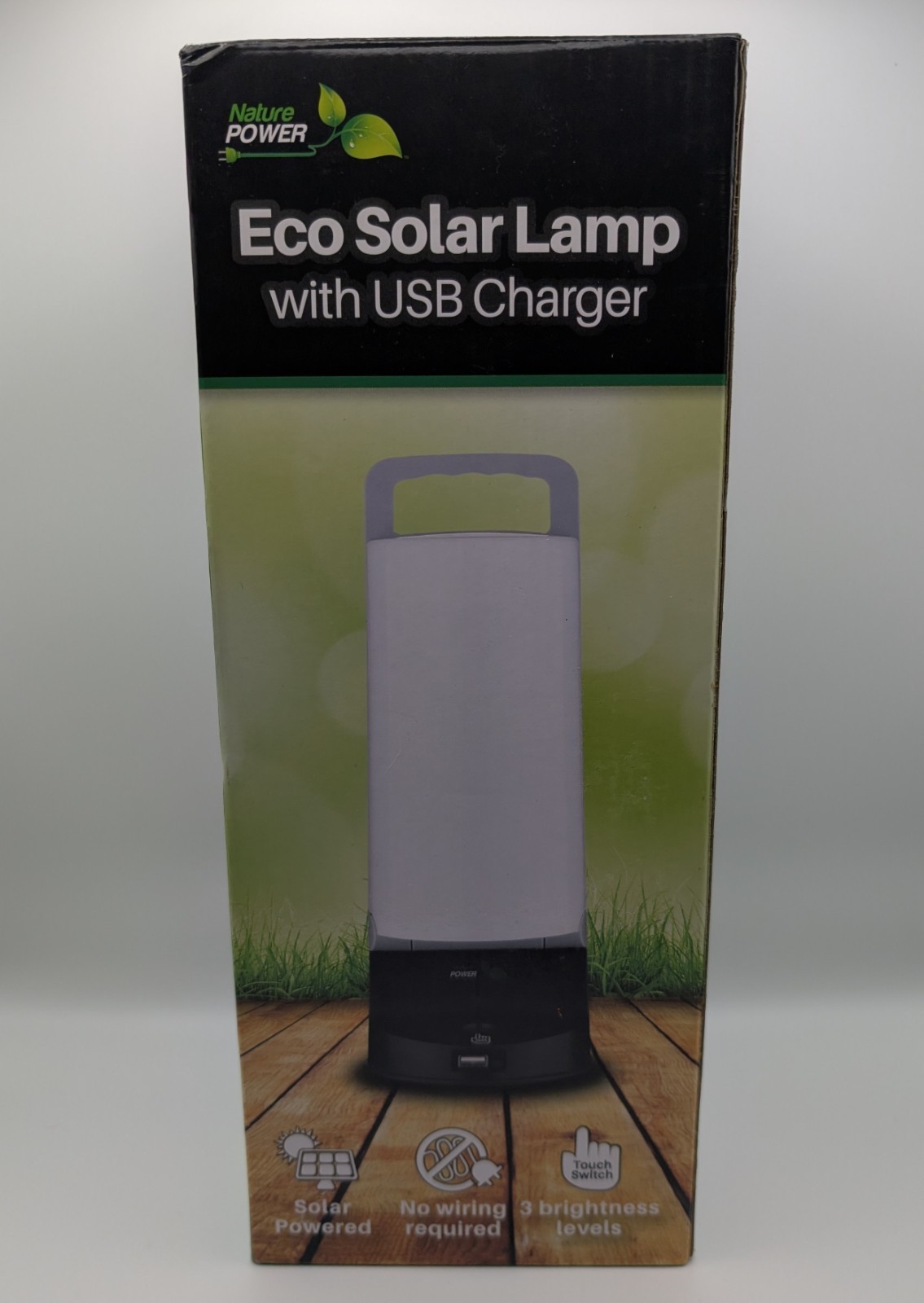 Eco Solar Lamp With USB Charger – 5V/1A Output – Lithium 3.7V 4000mAh – Camping
