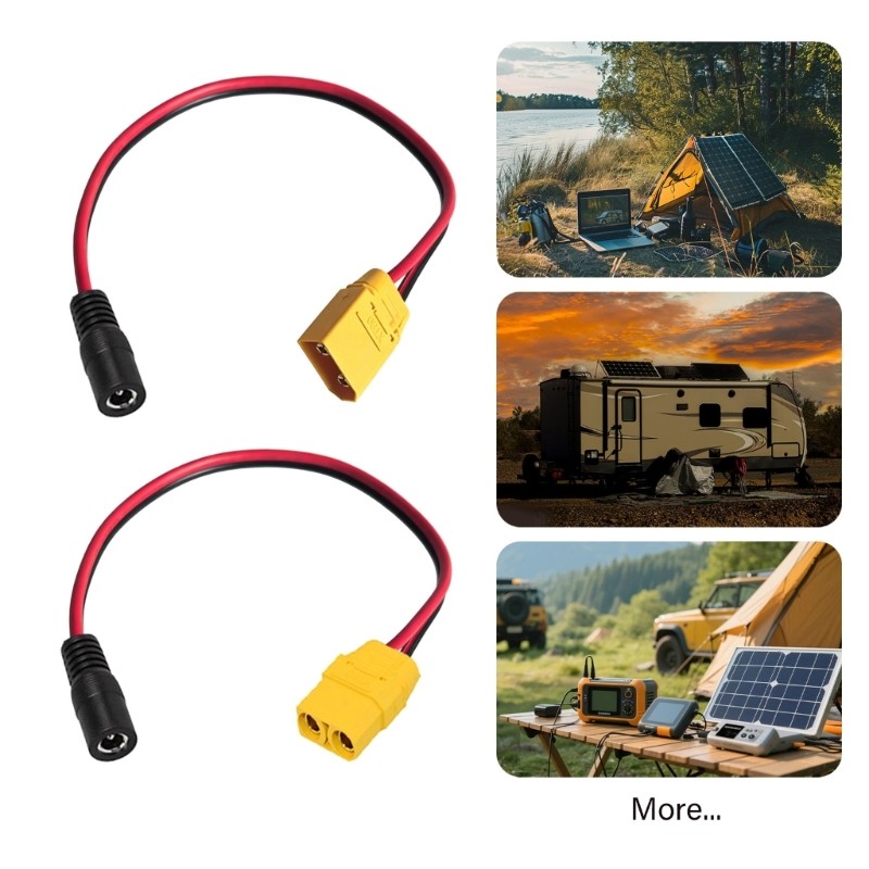 XT90 to 5.5 x 2.1mm Female Power Cable, 14AWG Charging Wire Use