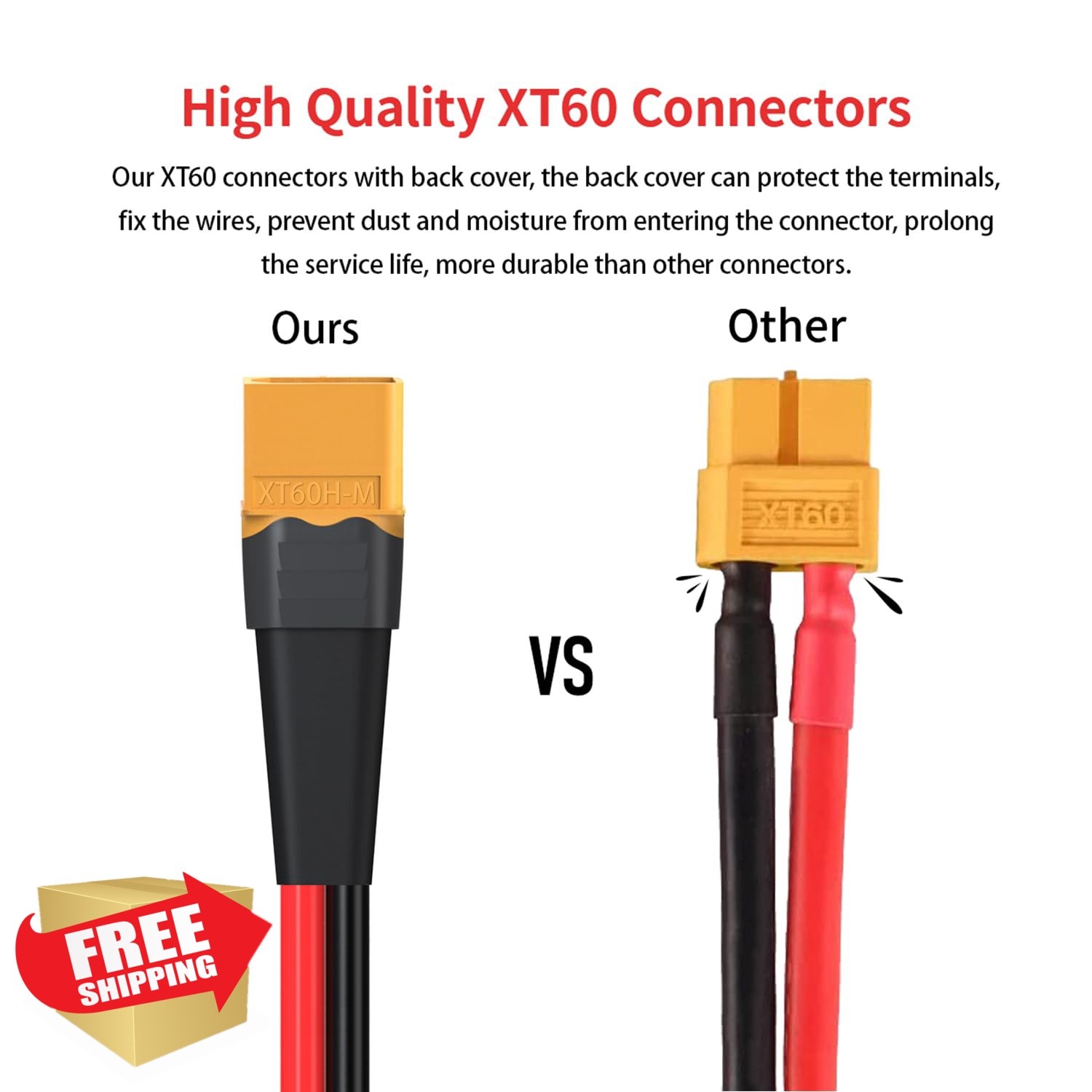 ELFCULB XT60 to Anderson 10AWG 10FT Cable