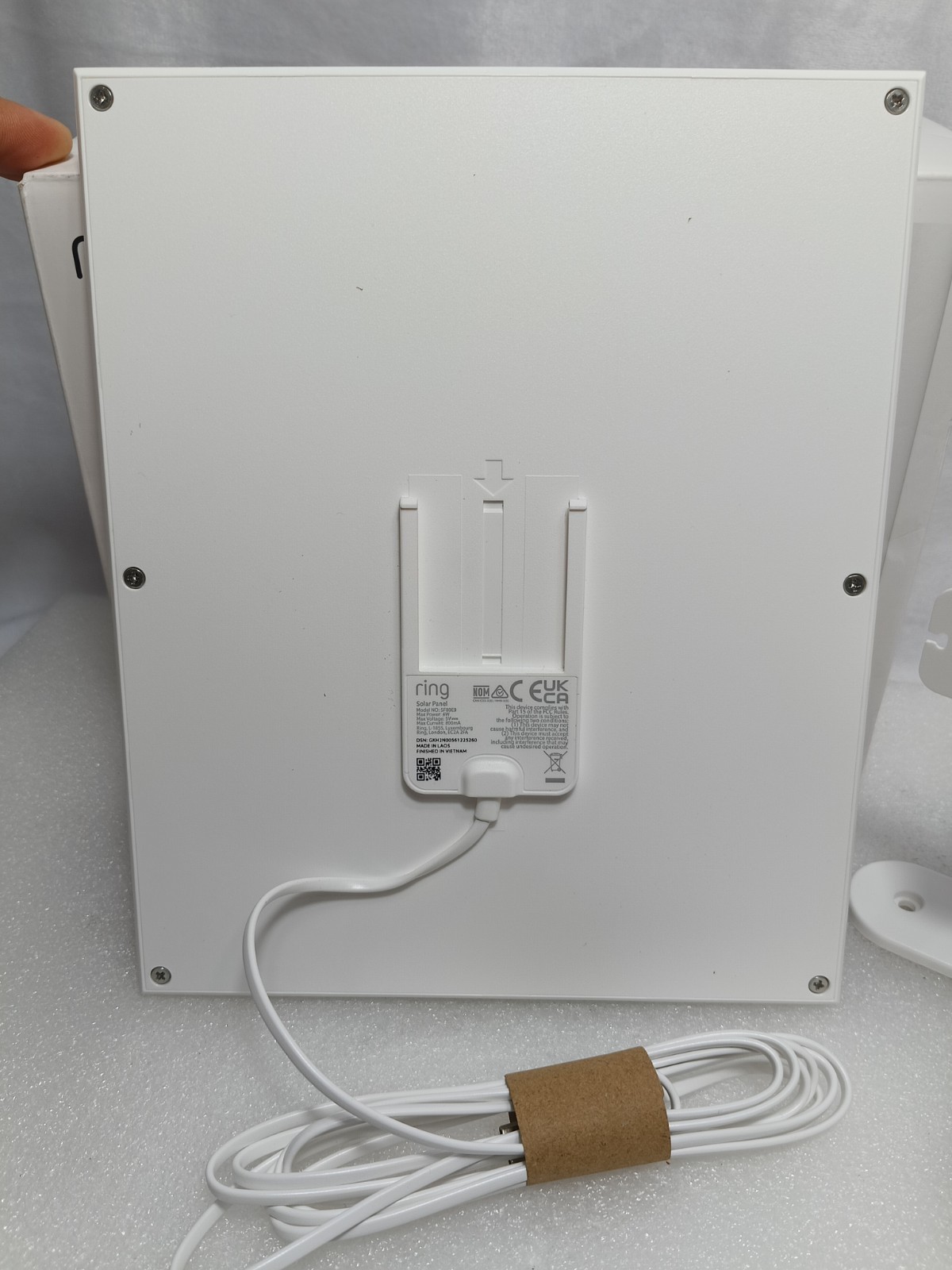 Ring 2nd Generation Solar Panel for Select Ring Cameras White USB-C NEW/OPEN BOX