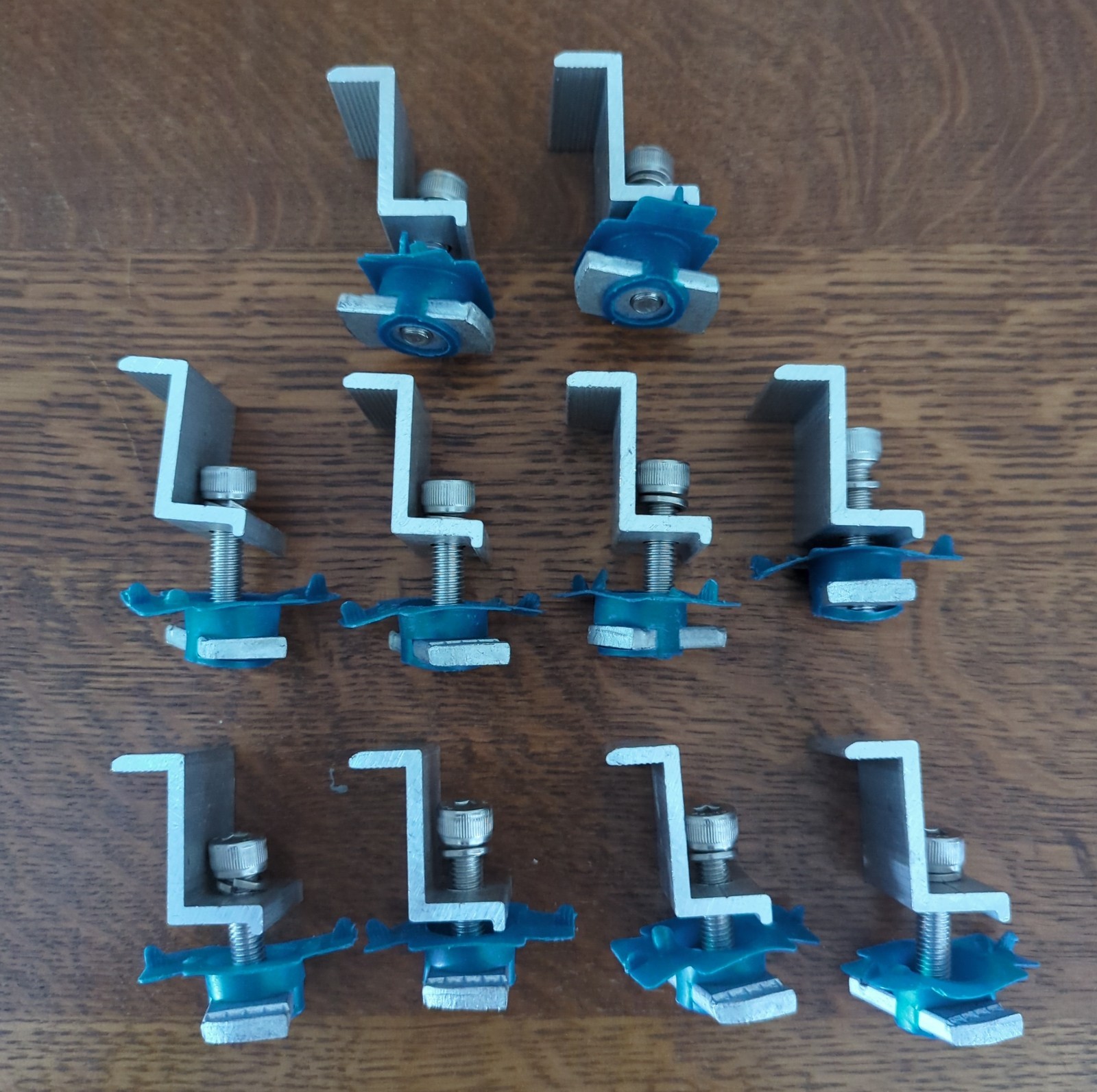 10pcs Solar Panel End Clamp for Standard Unistrut Aluminum 30mm/35mm Solar Panel