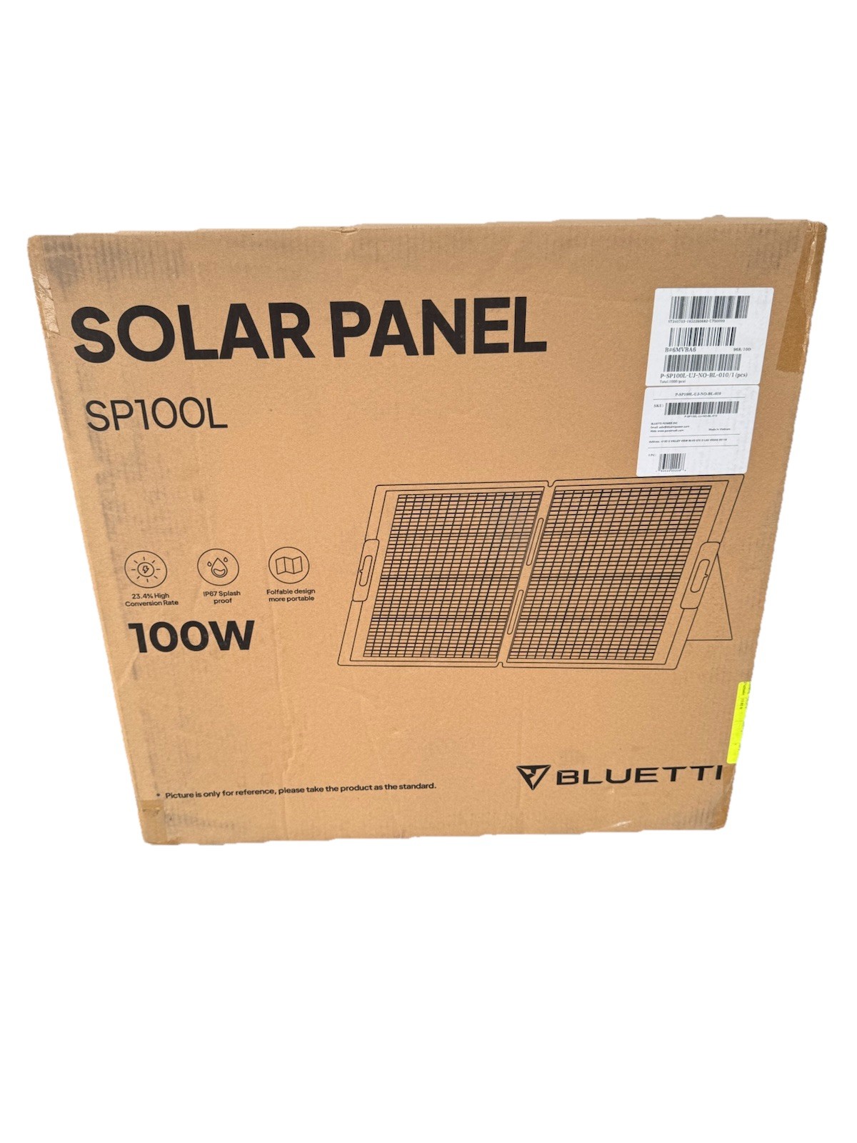 BLUETTI 100W Solar Panel Foldable & Portable Solar Power for Camping